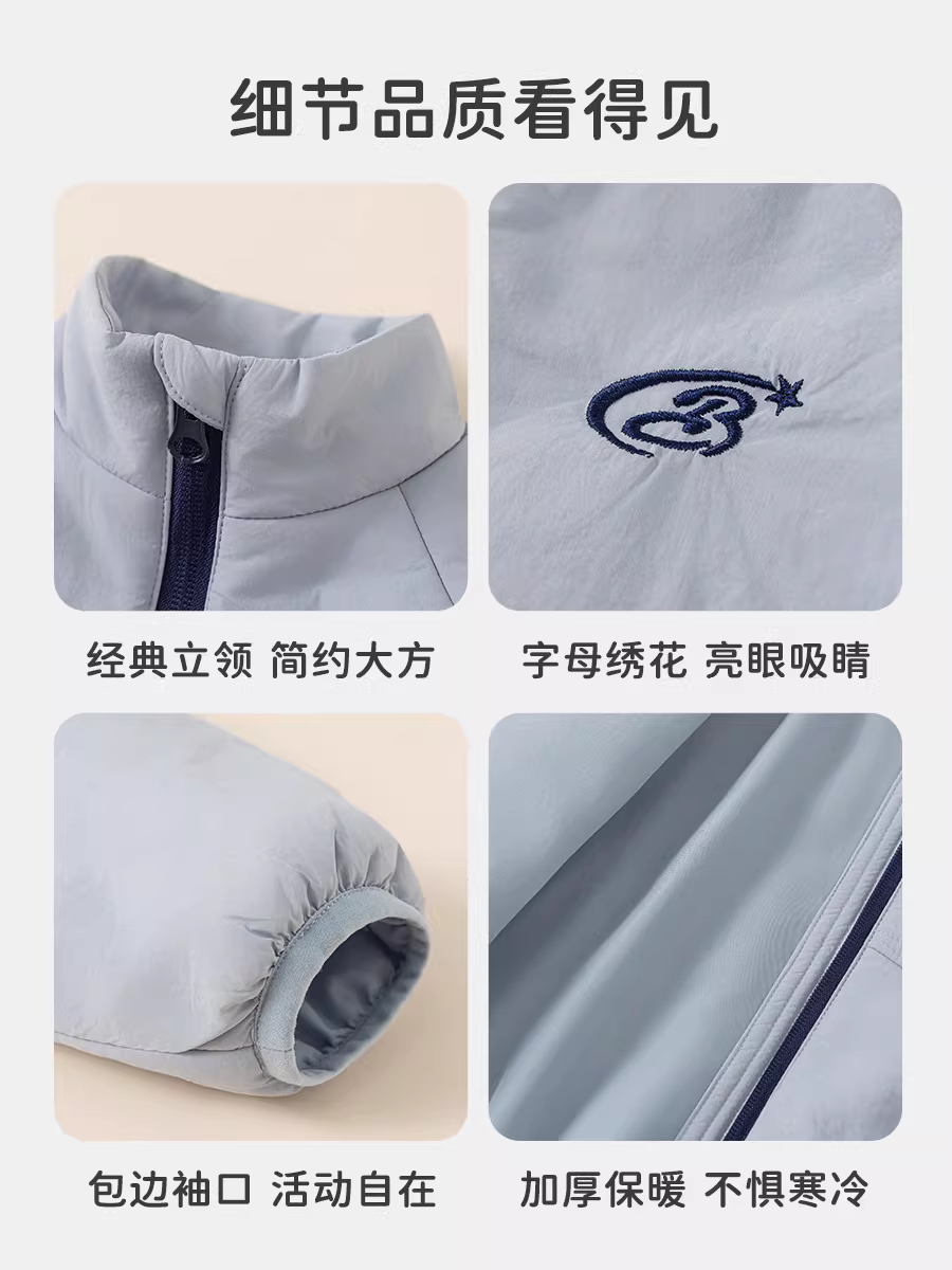 Áo khoác mùa đông dày dặn mới năm 2025 của INSbobo dành cho bé gái, áo ấm mùa thu đông thời trang cho bé trai