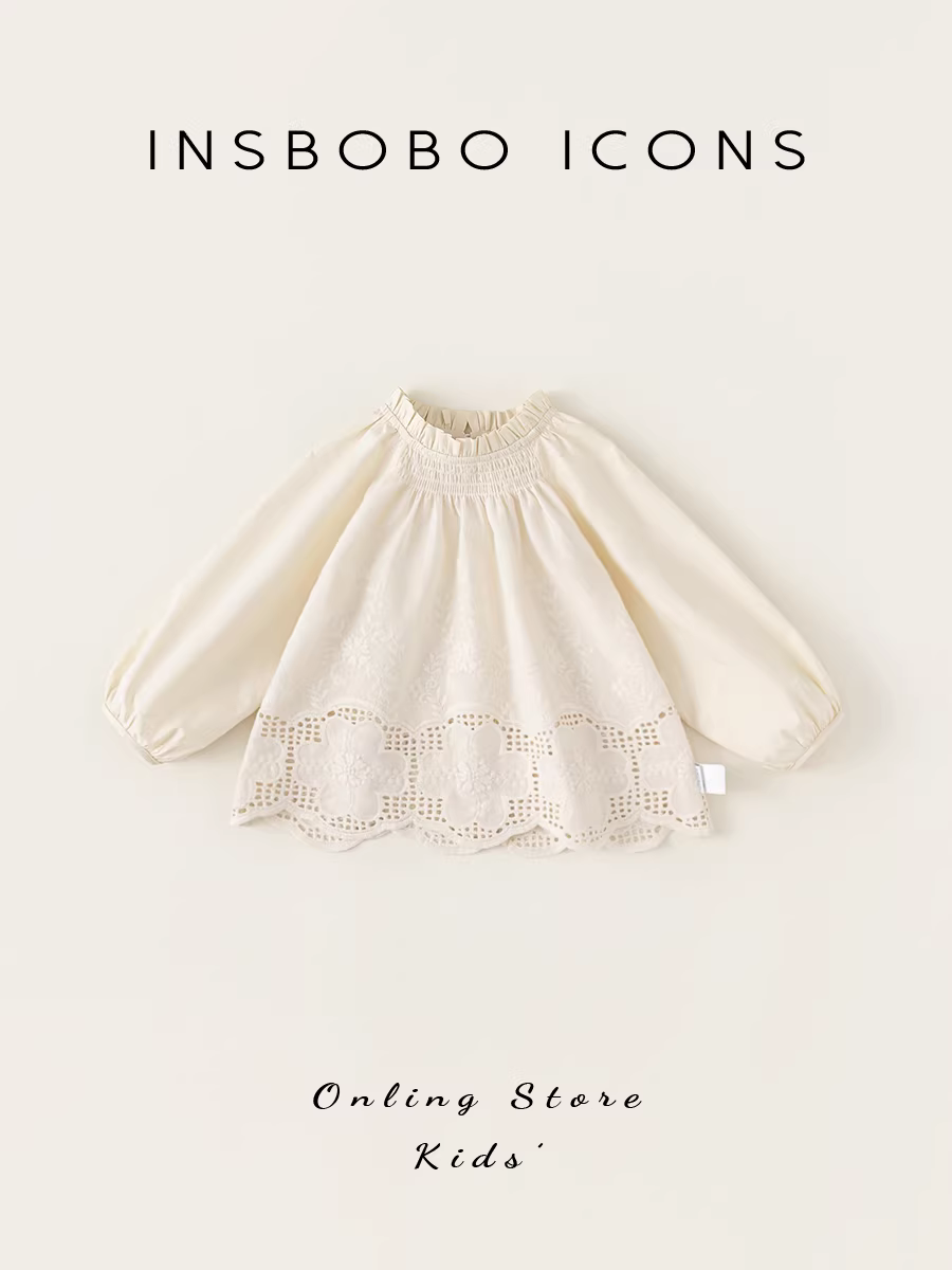 Áo sơ mi bé gái xuân thu 2025, quần áo thu mới cho bé gái, áo trẻ em thời trang, áo dài tay hợp xu hướng cho bé gái.