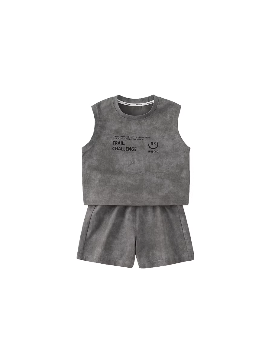 Bộ đồ bé trai INSbobo mùa hè 2025 kiểu mới, trang phục hè cho bé trai, quần áo trẻ em hai mảnh thời trang