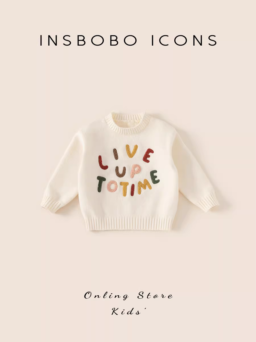 Áo len trẻ em, quần áo mùa thu, áo bé gái, áo bé trai dày dặn mùa thu 2025 kiểu mới, thời trang xuân thu.