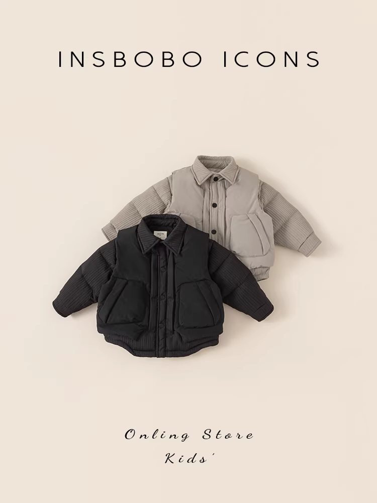 Áo khoác trẻ em, quần áo cotton bé trai mùa thu đông, quần áo cotton bé gái kiểu mới 2025, áo khoác bông cho bé, quần áo mùa đông dày dặn ấm áp