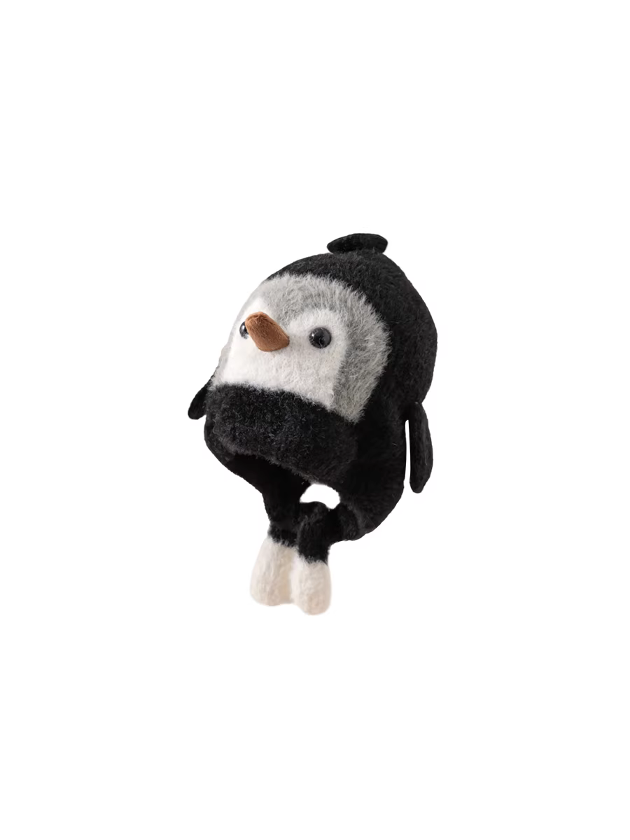 Mũ len trẻ em INSbobo mùa đông 2025, mũ len bé gái kiểu mới, mũ bé sơ sinh mùa thu đông, mũ giữ ấm bé trai