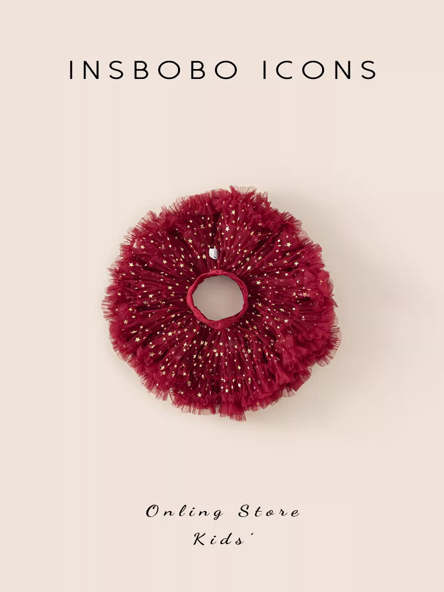 Váy bé gái INSbobo thu 2025 kiểu thu mới váy tutu bé gái váy bé gái thời trang