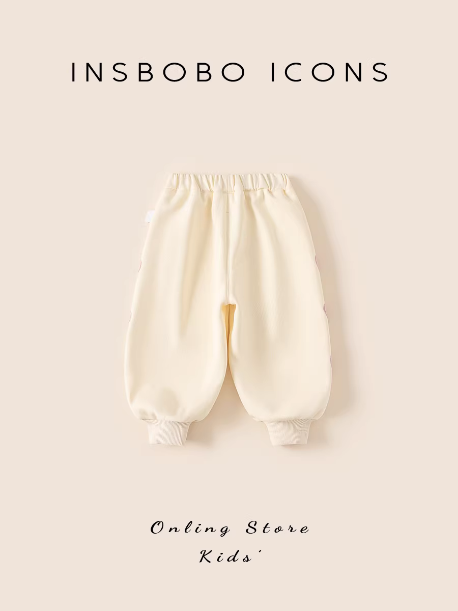 Quần bé gái INSbobo mùa đông 2025, quần thể thao trẻ em mới, quần dài thời trang thu đông