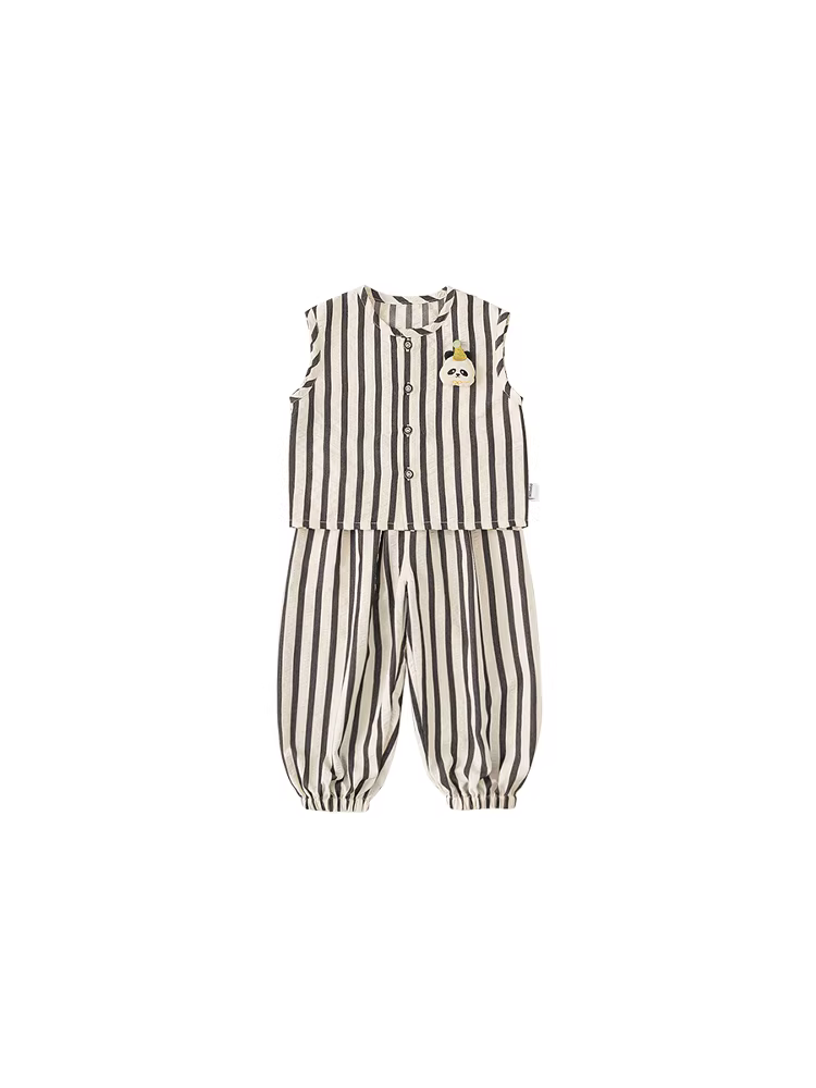 Quần áo mùa hè INSbobo cho bé trai, quần áo trẻ em hè 2025, bộ đồ hai mảnh thời trang cho bé trai