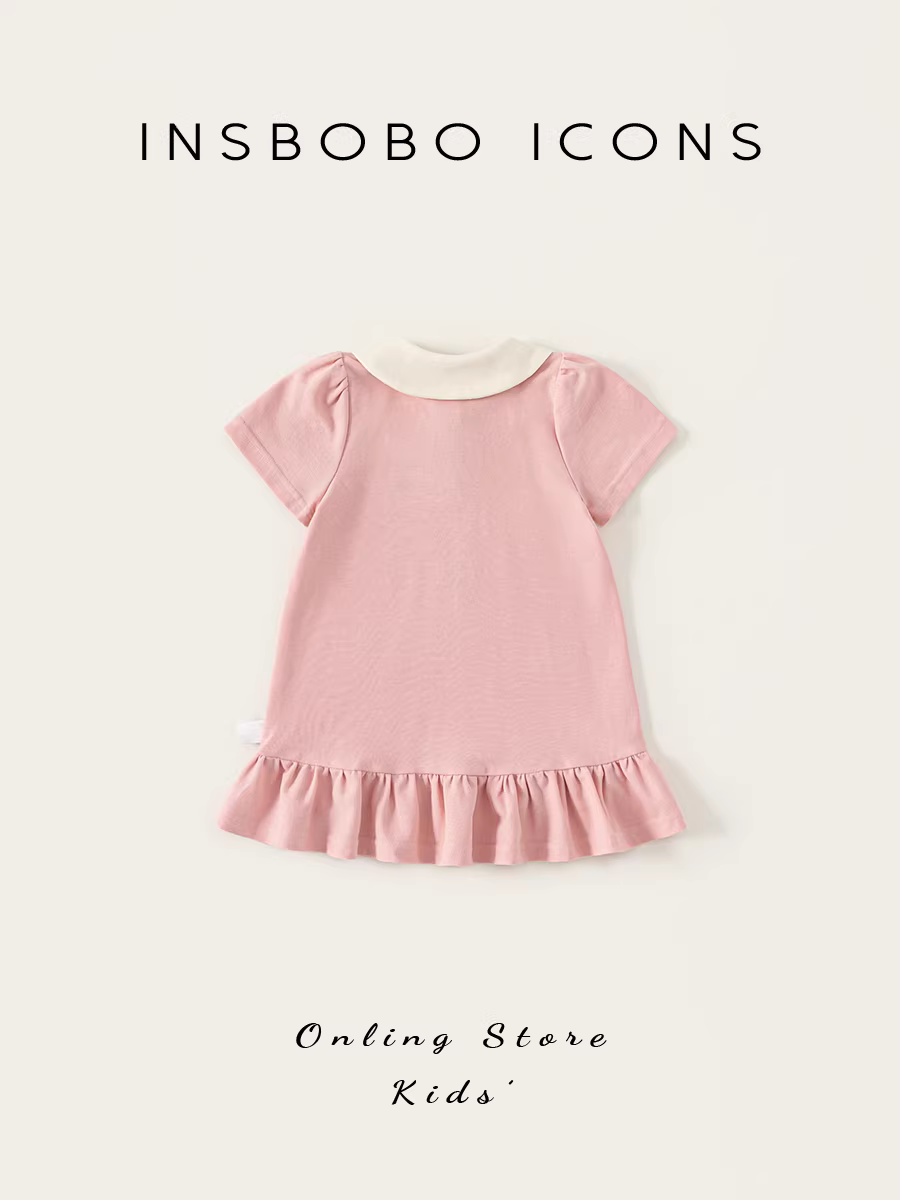 Váy bé gái INSbobo mùa hè, váy búp bê bé gái, váy trẻ em, trang phục mùa hè dễ thương cho bé 2025