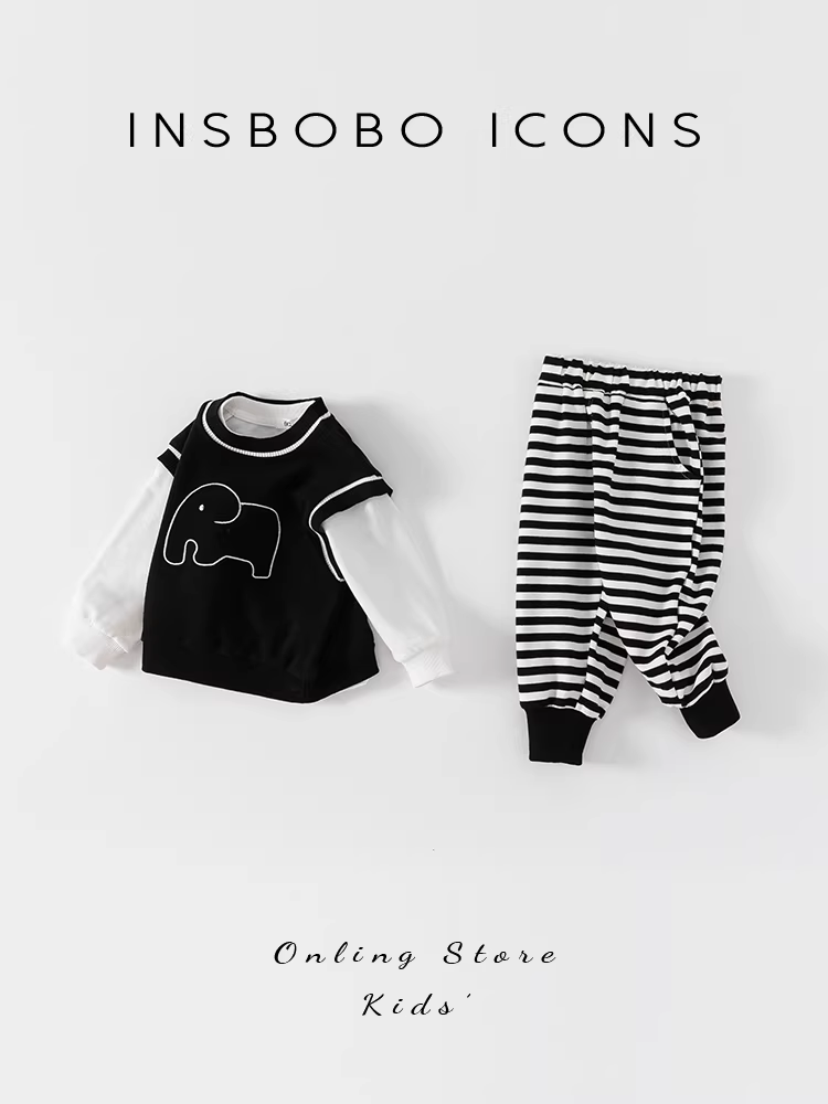 Bộ trang phục thu đông bé trai 2025 kiểu mới, bộ ba vest phong cách Hàn Quốc cho bé trai, quần áo trẻ em thời trang phong cách Hàn Quốc cho bé gái mùa xuân thu