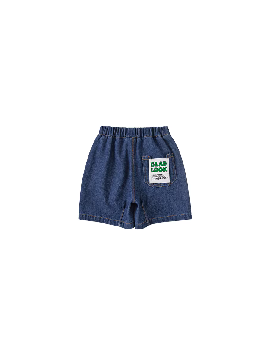 Quần short trẻ em INSbobo quần bé gái kiểu dáng mỏng nhãn hiệu thời trang quần short denim bé trai phong cách đa năng mặc mùa hè