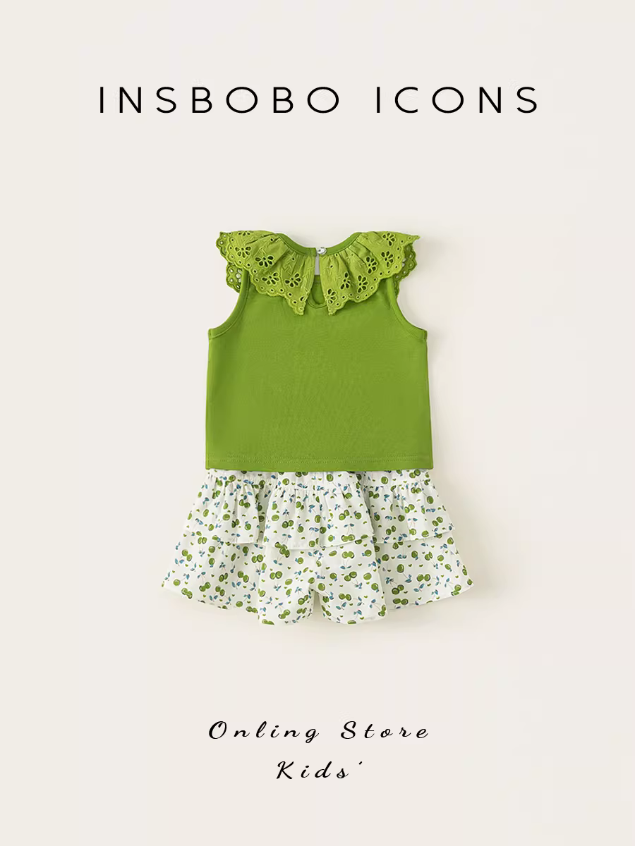 Bộ đồ sơ sinh INSbobo mùa hè 2025 kiểu mới quần áo bé gái quần áo trẻ em quần áo mùa hè cho trẻ sơ sinh thời trang
