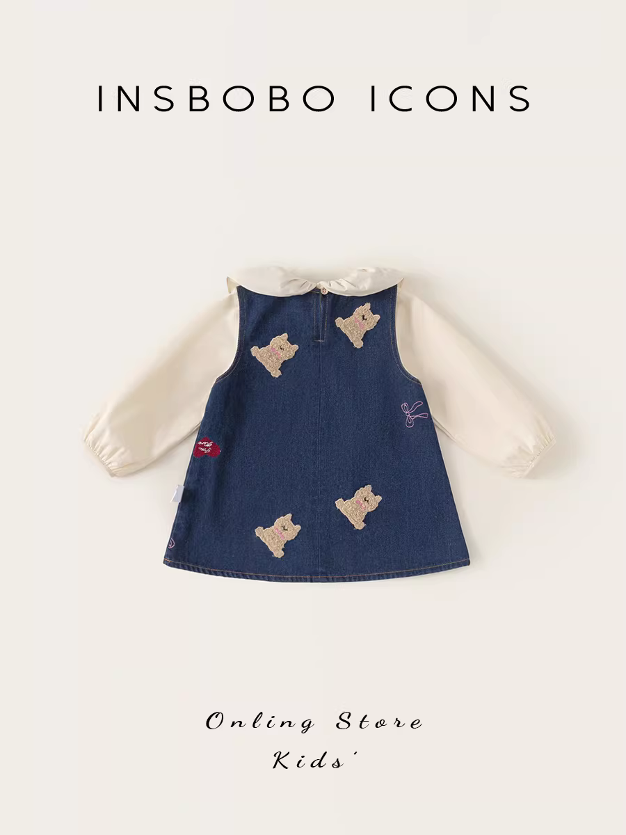 Quần áo thu đông bé gái 2025, bộ đồ trẻ em mới, đầm thu bé gái, trang phục đầu thu, thời trang trẻ em hợp xu hướng