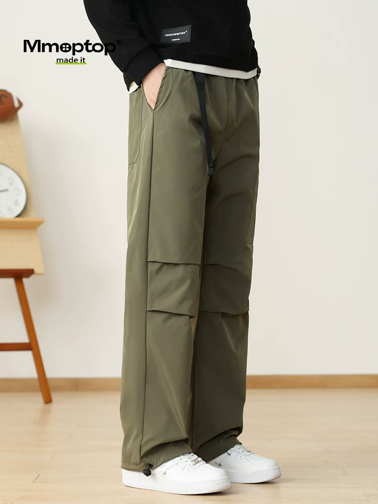 Mmoptop Quần jogger kiểu Mỹ dáng rộng dành cho cặp đôi quần thể thao nam mùa hè mỏng mát mẻ quần âu nam