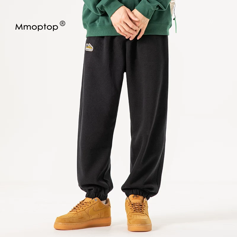 Quần nam mùa xuân Mmoptop Quần thể thao lót lông phong cách Mỹ Quần âu nam mùa xuân thu quần jogger quần dài nam hợp thời trang