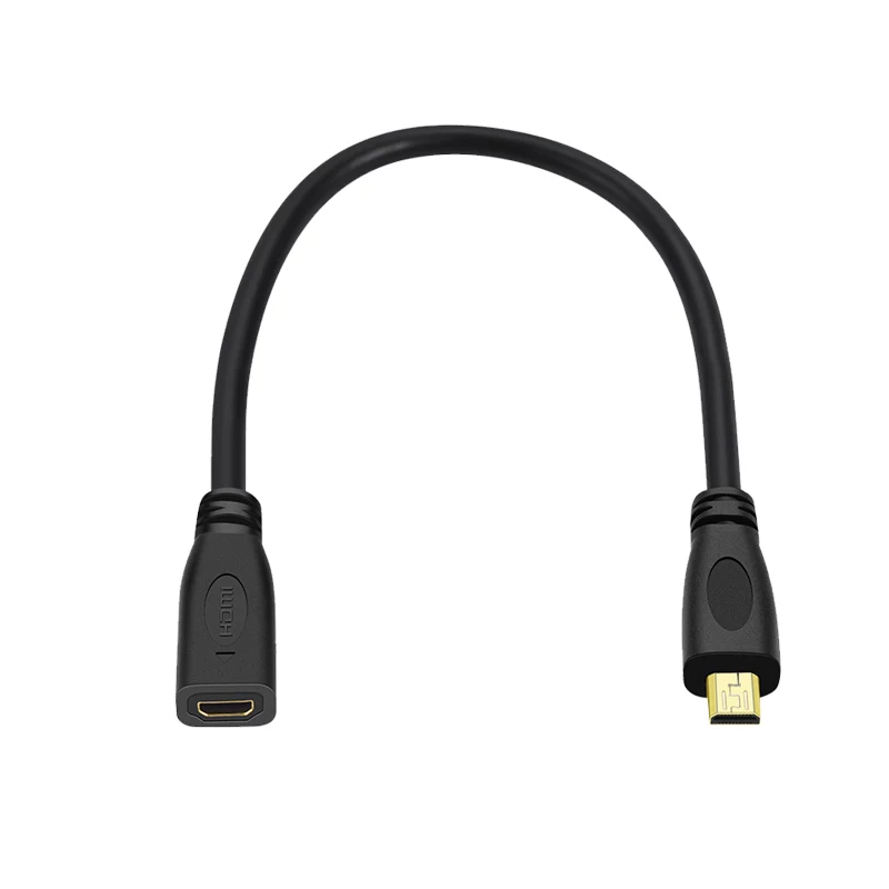 Cáp nối dài Mini HDMI, bộ chuyển đổi đầu đực sang đầu cái, camera 4K, bộ chuyển đổi micro micro sang mini HDMI