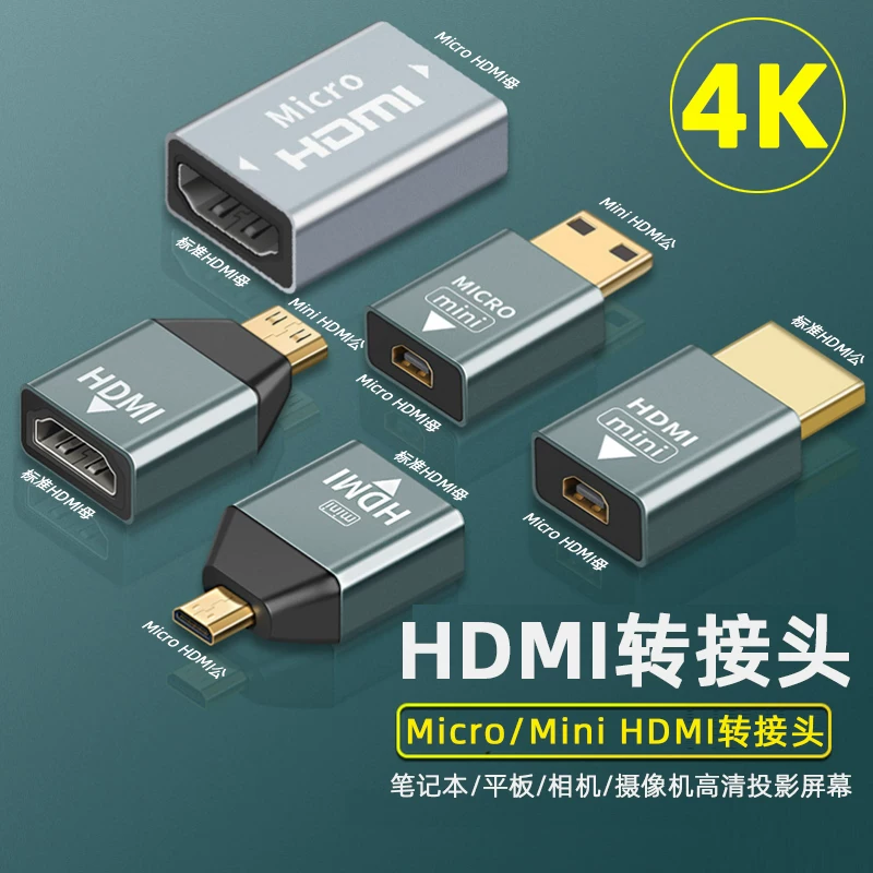 Bộ chuyển đổi mini HDMI sang HDMI Bộ chuyển đổi mini micro HDMI để kết nối máy ảnh máy tính với màn hình TV
