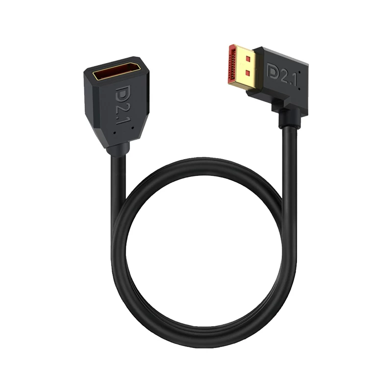 Cáp nối dài DP2.1 phiên bản 16K nam sang nữ siêu mỏng, đầu nối mềm, hỗ trợ 4K240hz, dành cho card đồ họa máy tính, màn hình chơi game