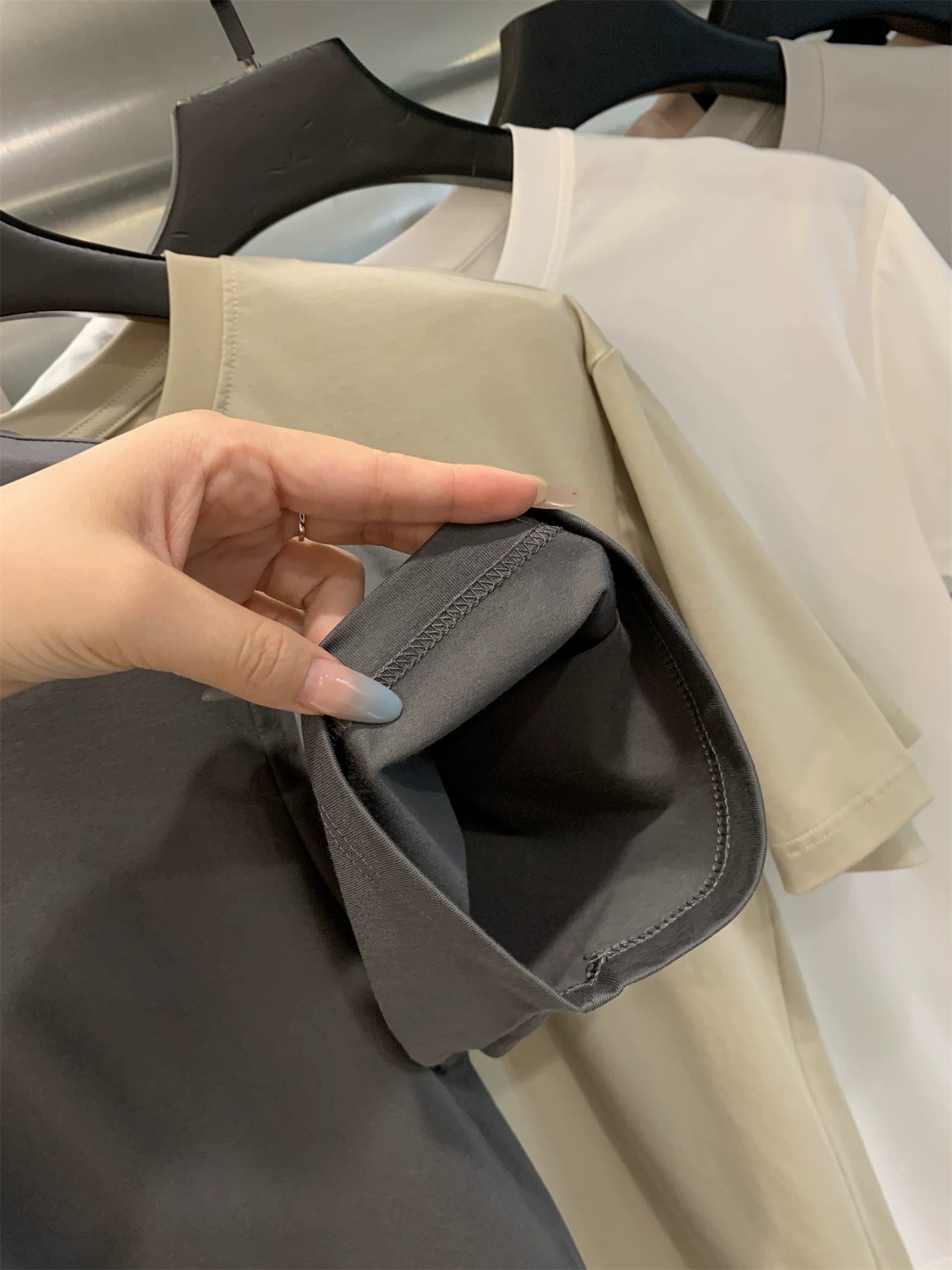 Don Quixote Cool Sorona! Áo thun cotton dài sợi pha Tencel! Áo thun ngắn tay mùa hè thoáng khí, chất liệu Mercerized, kiểu dáng thường ngày