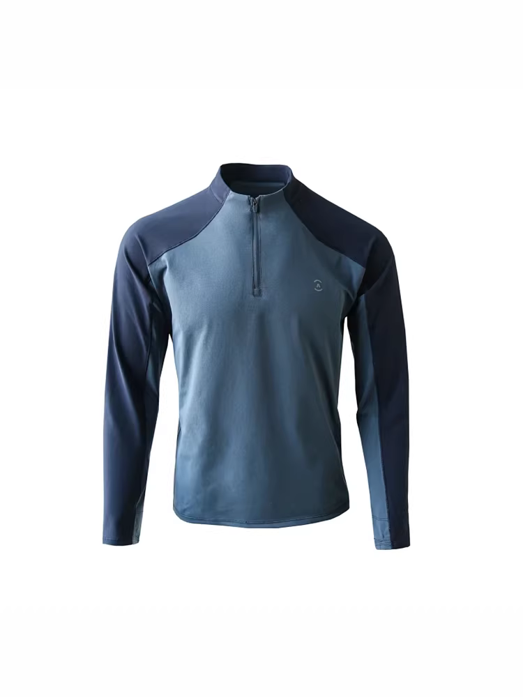 Hạt làm mát siêu nhỏ Don Quixote! Áo thun dài tay đa năng, cổ đứng, nửa khóa kéo, thoáng khí, nhanh khô dành cho nam và nữ