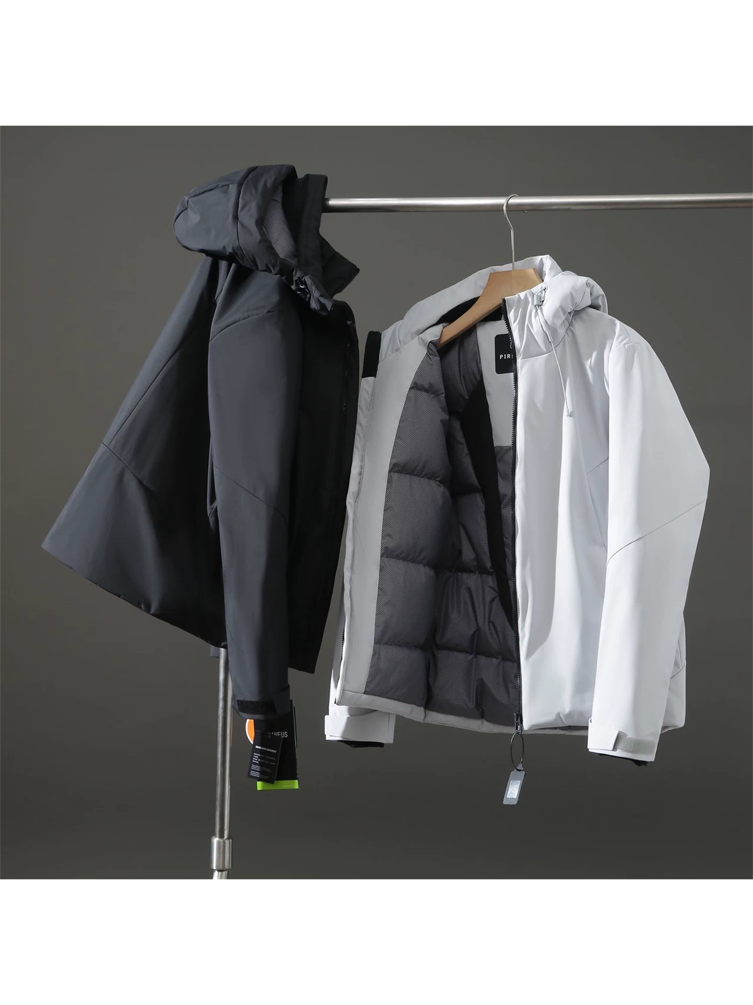 Don Quixote, một chiếc dành cho mùa đông! 90% lông vịt! Áo khoác phao có mũ trùm đầu dành cho nam, may đo 3D, mùa thu đông.