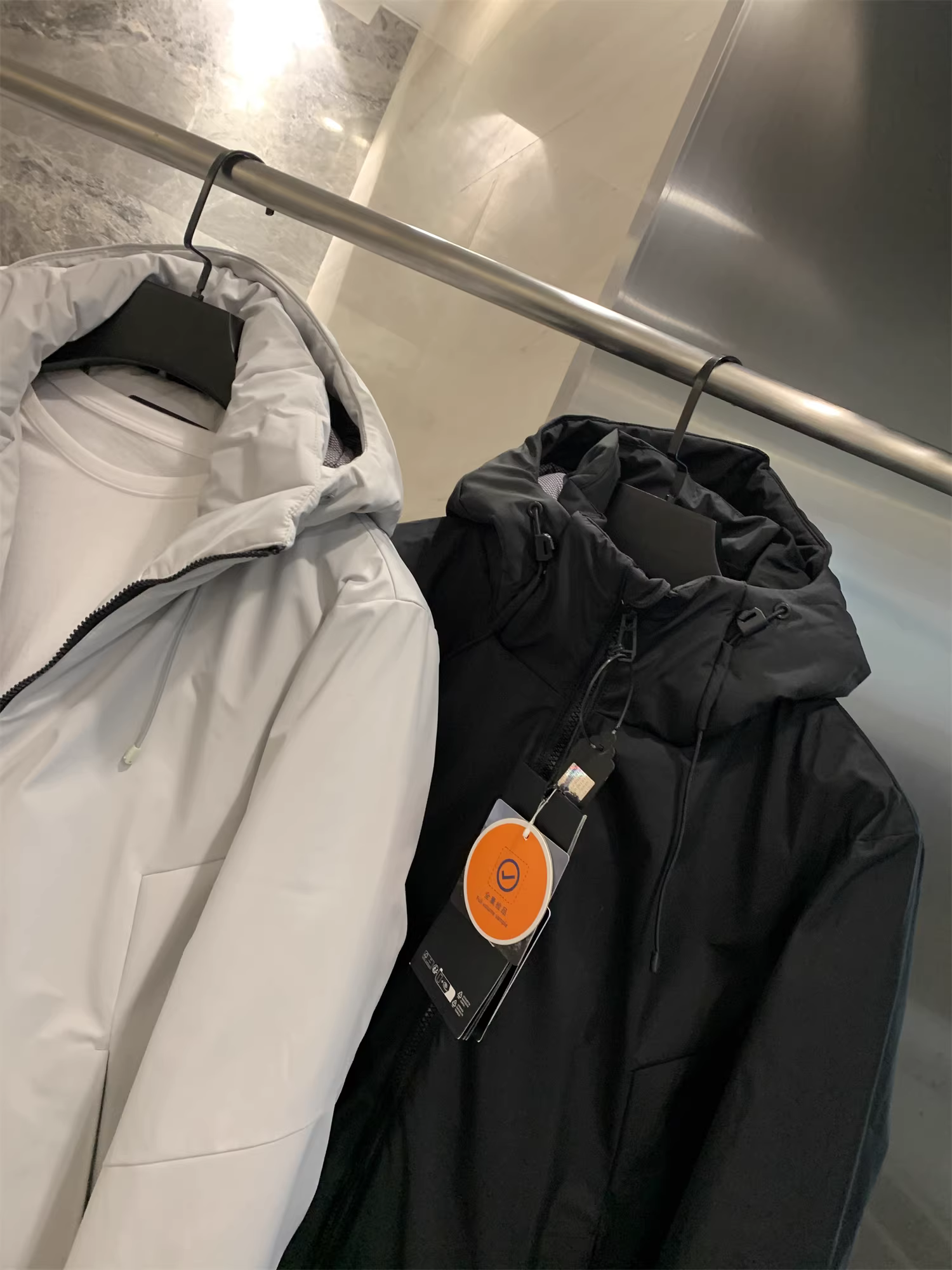 Don Quixote, một chiếc dành cho mùa đông! 90% lông vịt! Áo khoác phao có mũ trùm đầu dành cho nam, may đo 3D, mùa thu đông.