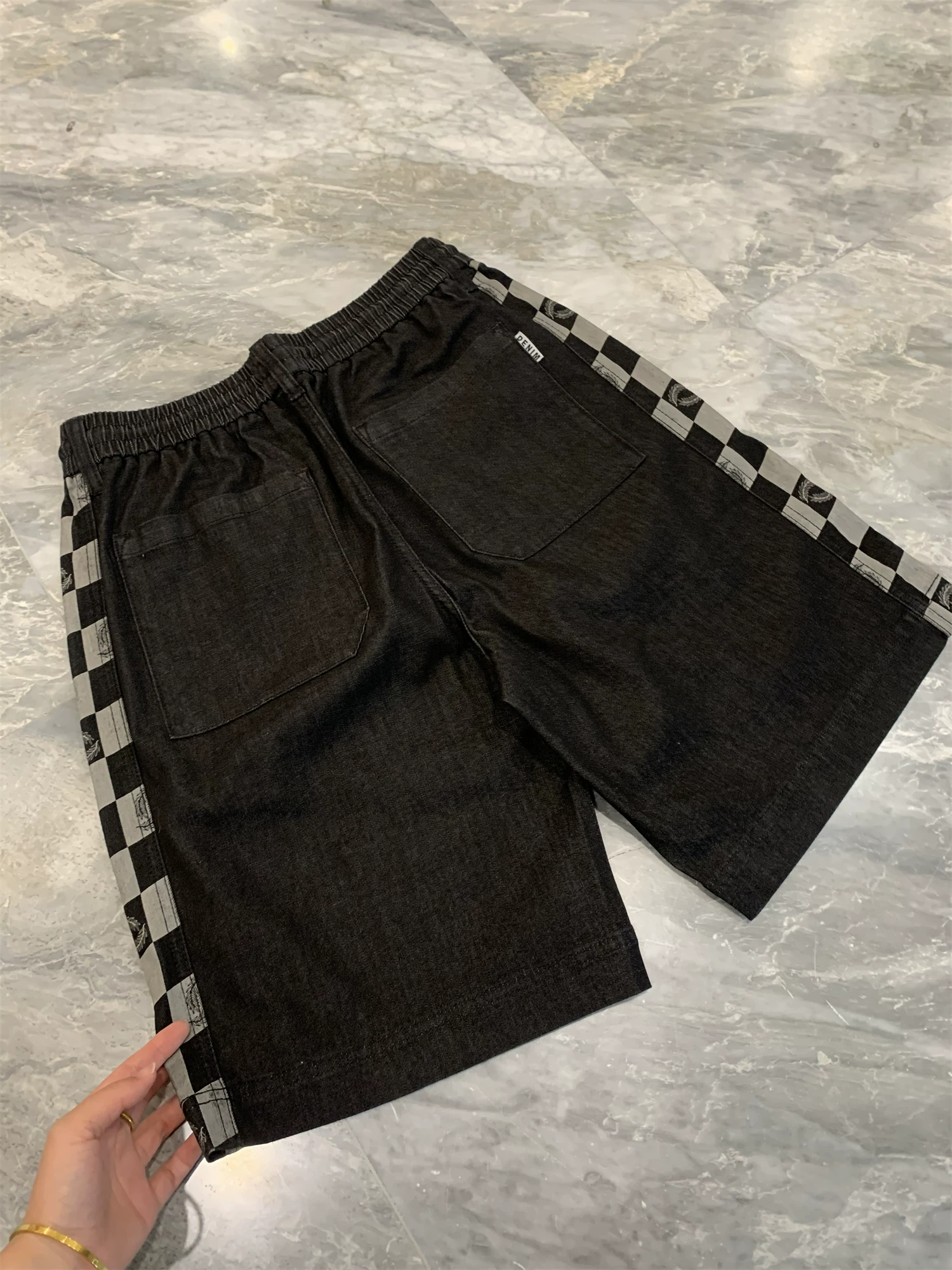 Hỗn hợp Don Quixote Lyocell! Thiết kế phối màu bên cạnh! Quần short nam mùa hè thoáng mát, thoải mái