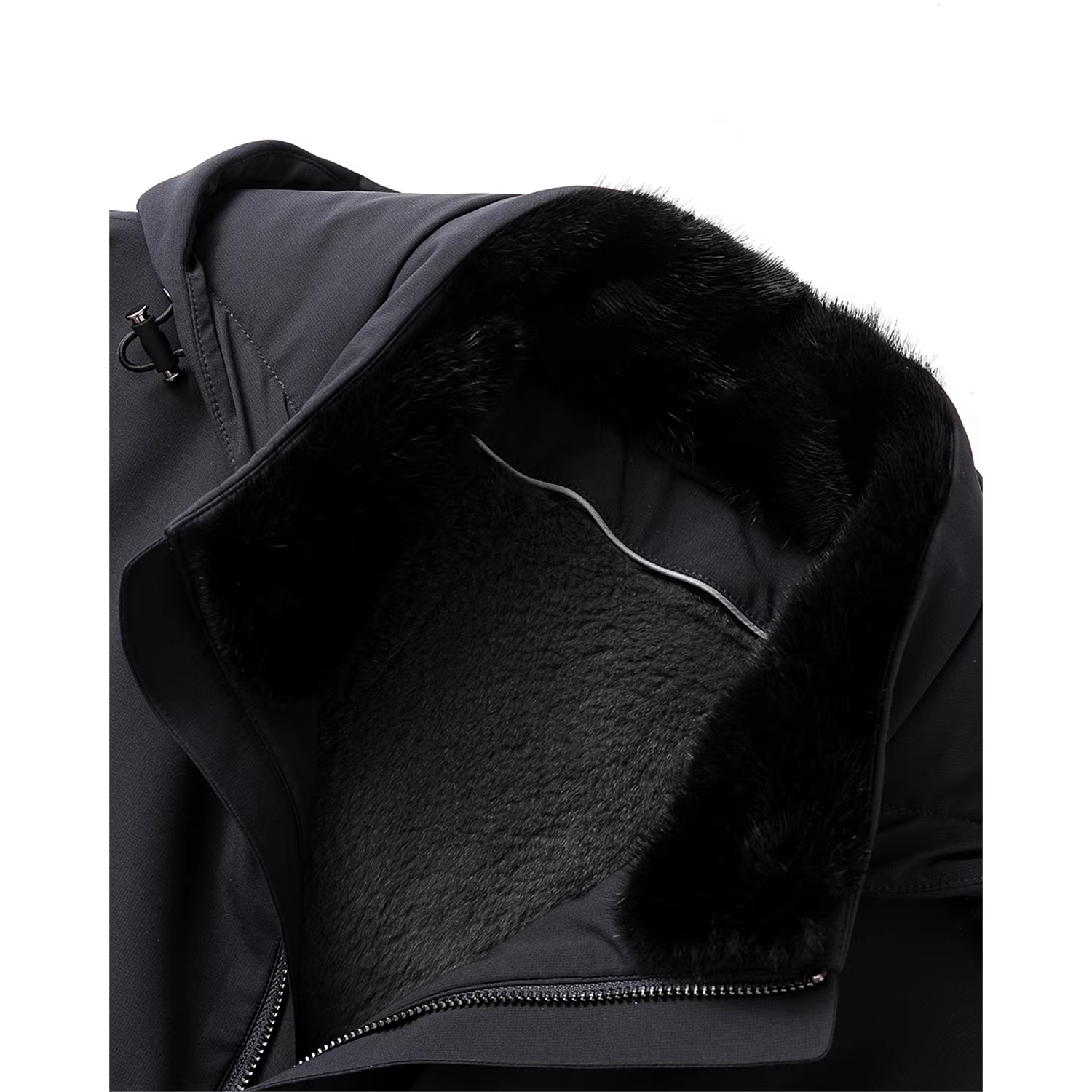 Don Quixote, chú thỏ Rex Pháp! Áo khoác parka lót lông chồn ấm áp mùa đông, áo khoác da, áo khoác lông thú.