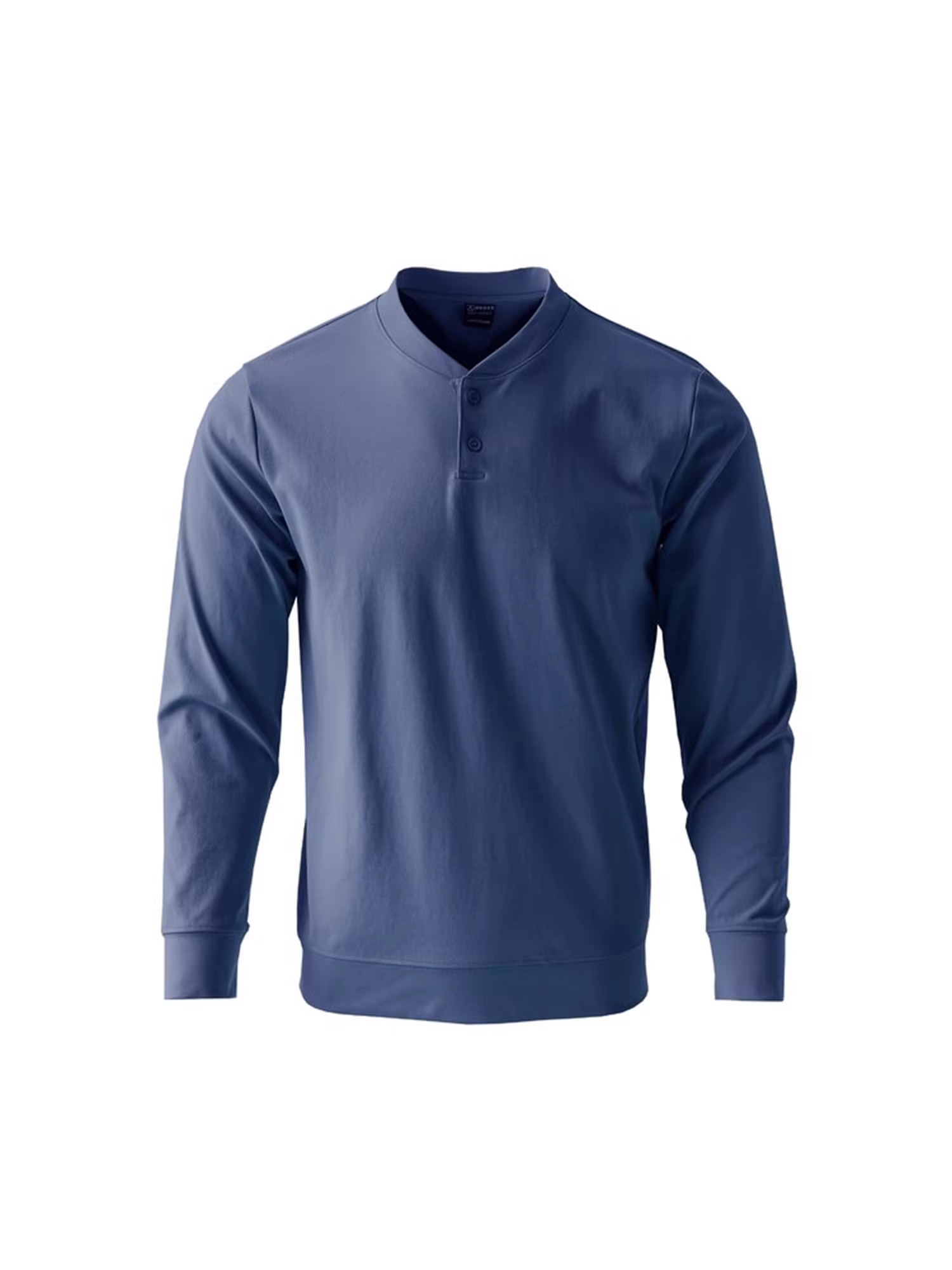 Don Quixote rất đẹp trai và sành điệu! Áo thun dài tay cổ Henry co giãn chống nhăn dành cho nam mùa thu đông Áo thun dài tay cổ Henry thời trang.