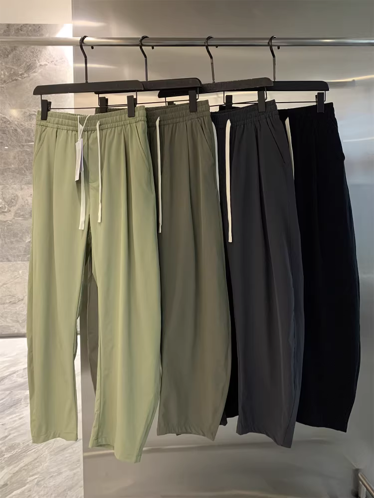 Phiên bản thiết kế Don Quixote! Quần âu nam may đo 3D mềm mại, mịn màng, thoáng khí, kiểu dáng quần scimitar.