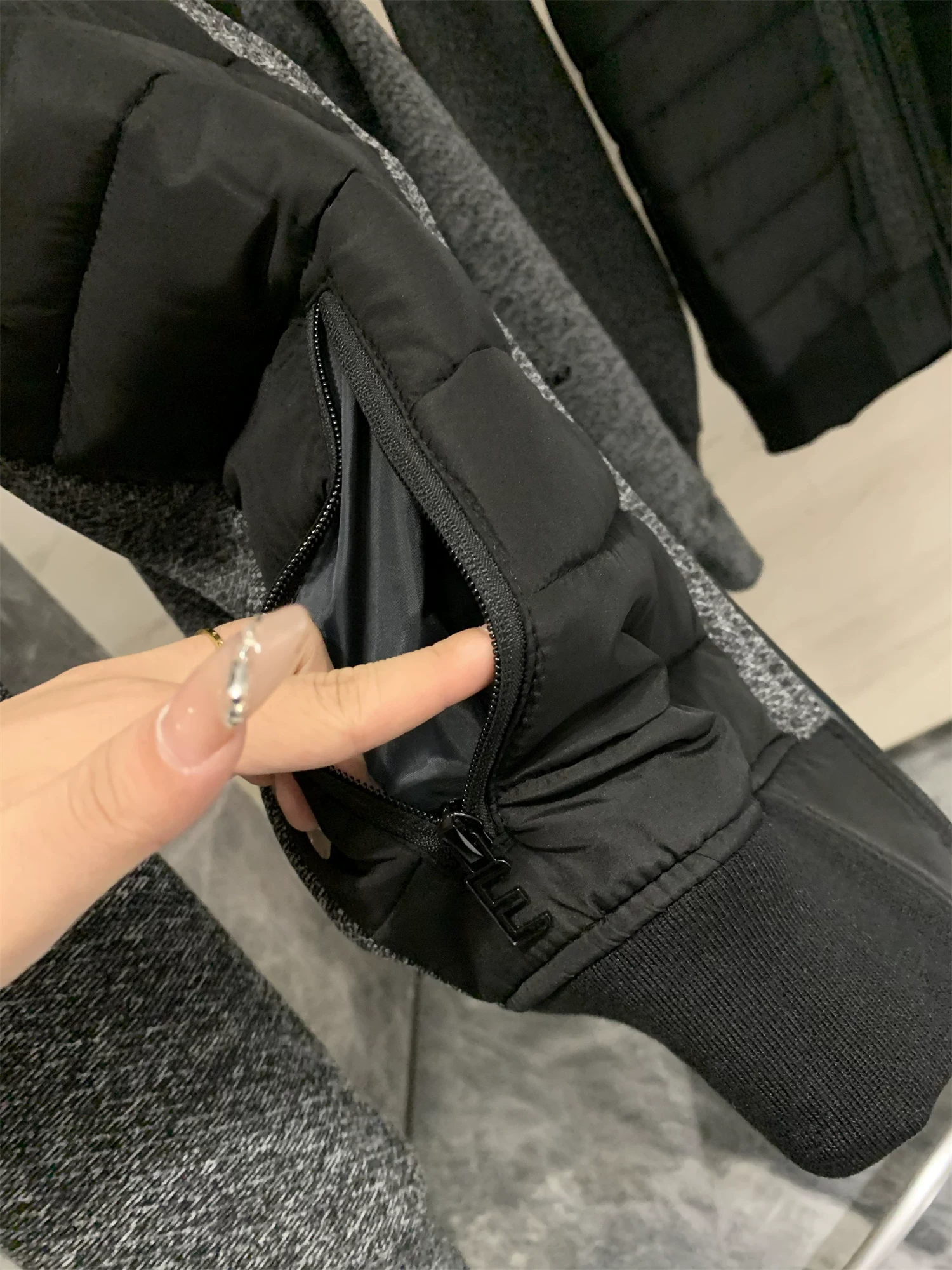 Don Quixote High Street Retro! Lớp lót bằng lông cừu tổng hợp! Áo khoác cotton có mũ trùm đầu dành cho nam mùa thu đông hợp thời trang.