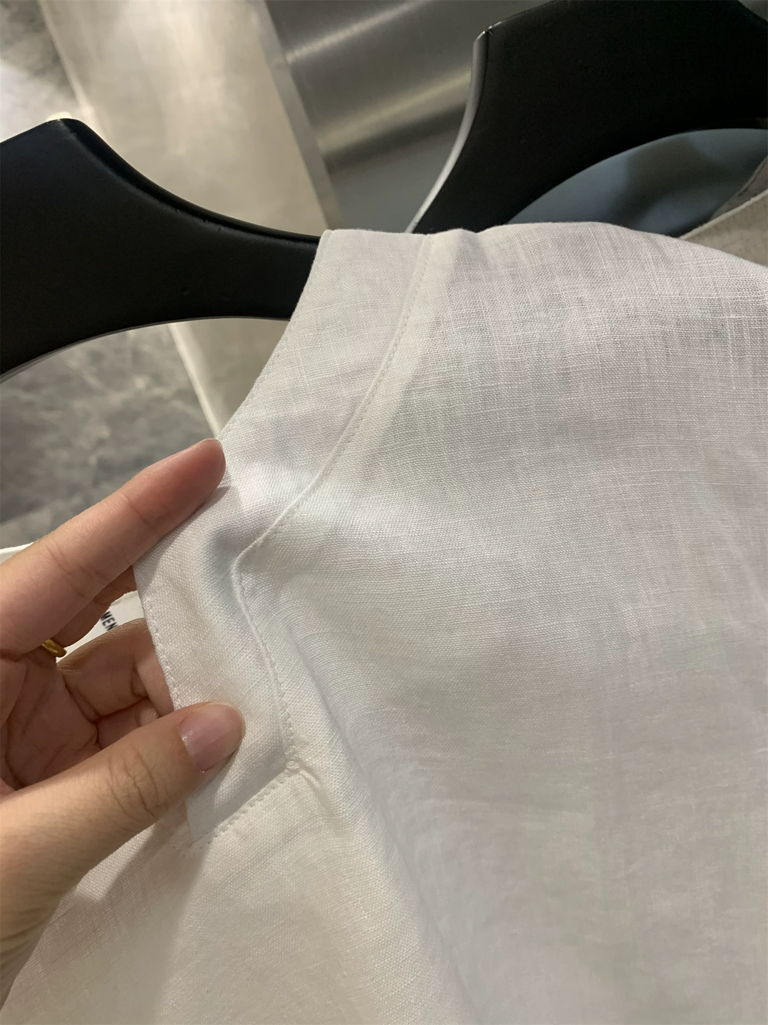 Áo thun nam cổ V nhỏ, chất liệu 100% lanh, kiểu dáng Trung Hoa, thoáng mát, rộng rãi, thoải mái, mùa hè.