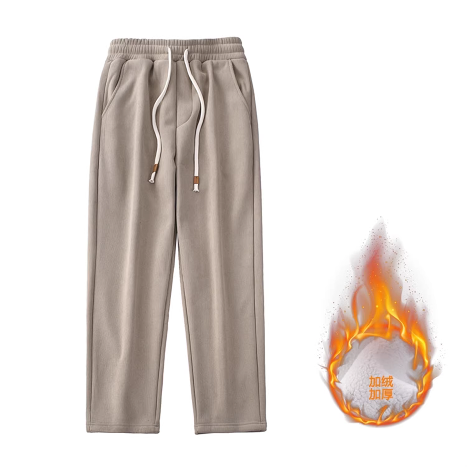 Dòng thiết kế Don Quixote! Chất liệu nỉ dày 450g! Quần nam ngoài trời chất liệu nỉ, kiểu dáng thẳng, phong cách thường ngày, quần thể thao thời thượng.