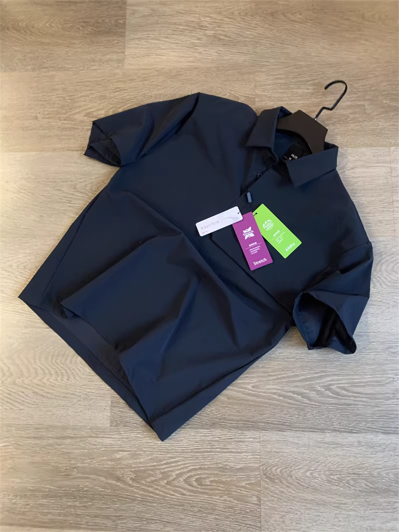 Don Quixote thật tuyệt vời! Vải SO-TEX ngoài trời hàng ngày! Áo thun ngắn tay co giãn cao chống thấm nước dành cho nam mùa hè.