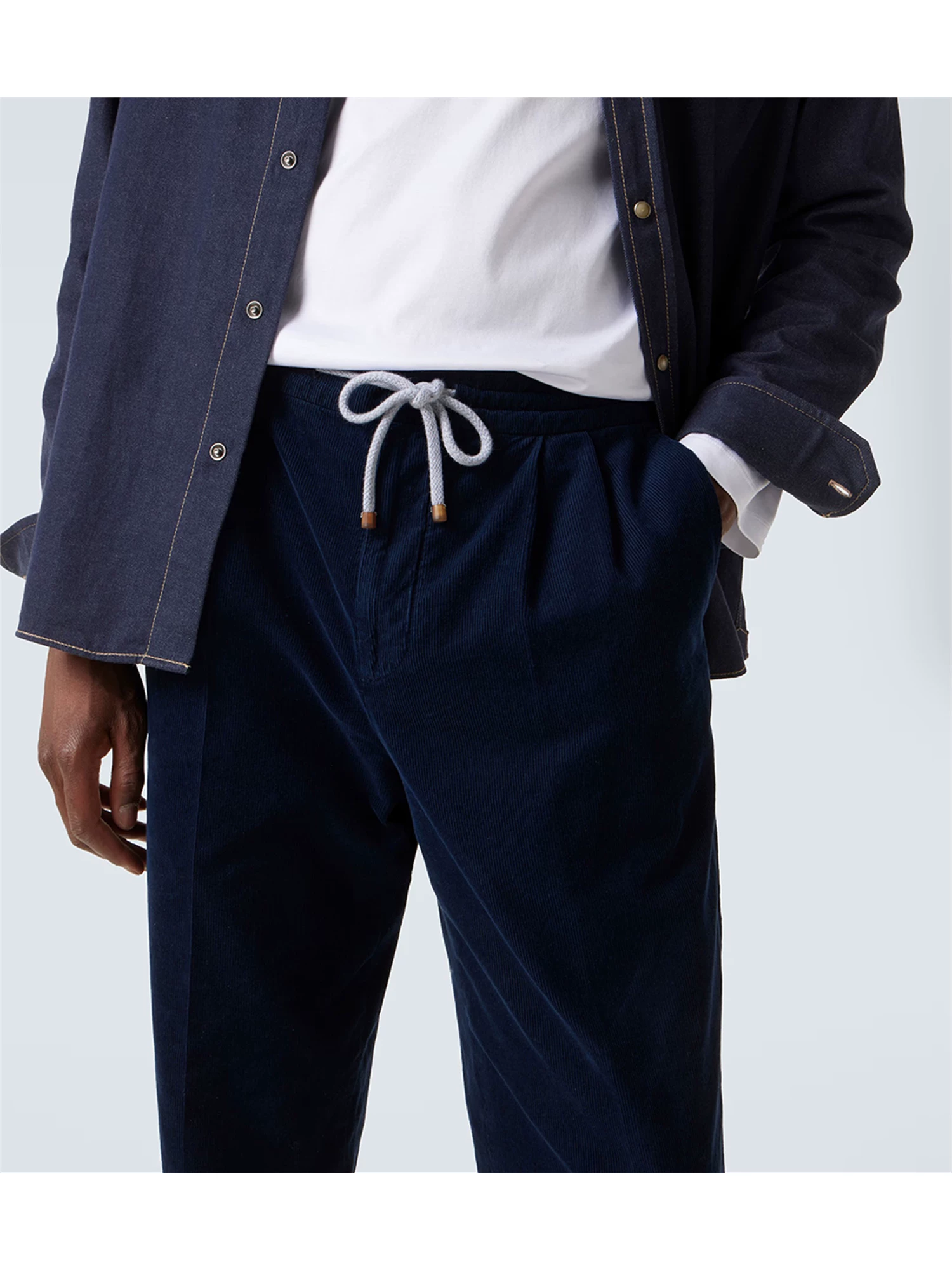 Don Quixote, Abe và những chàng trai đẹp trai cùng thế hệ! Quần âu nam chất liệu cotton corduroy xếp ly phong cách tiền cổ điển.