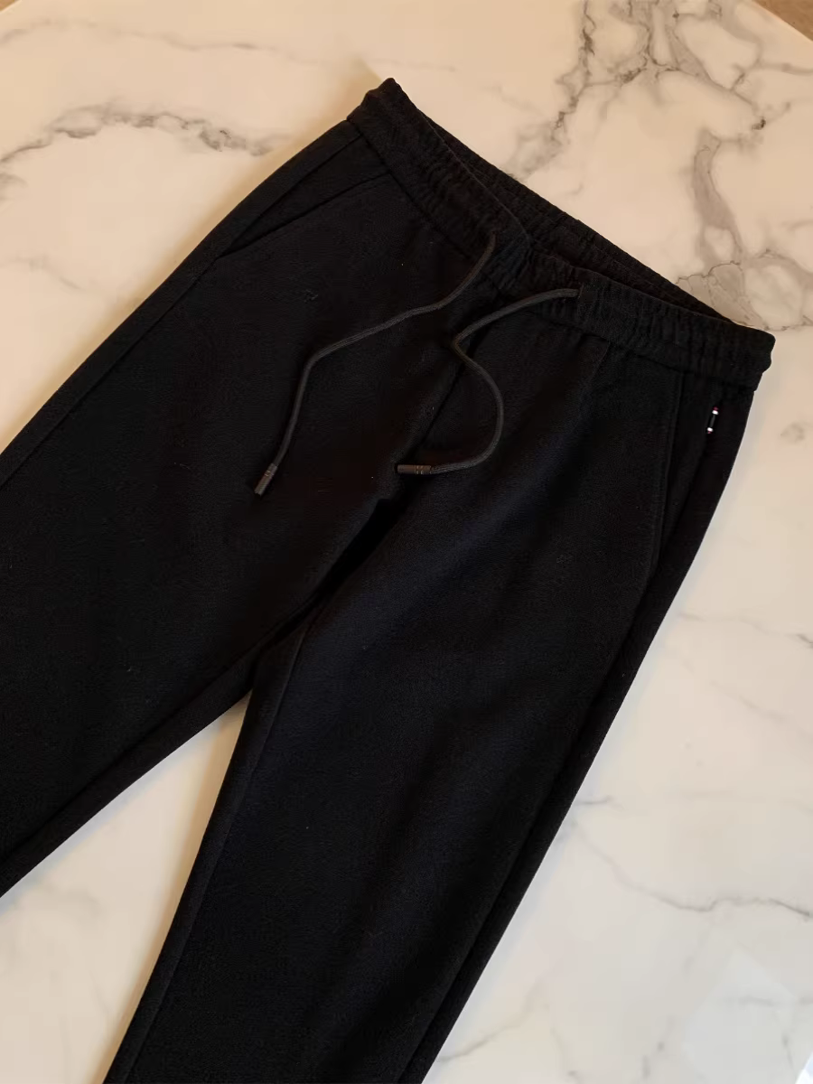 Giảm giá Don Quixote! Quần âu nam ống đứng lưng thun chất dày dặn, kiểu dáng thu đông.