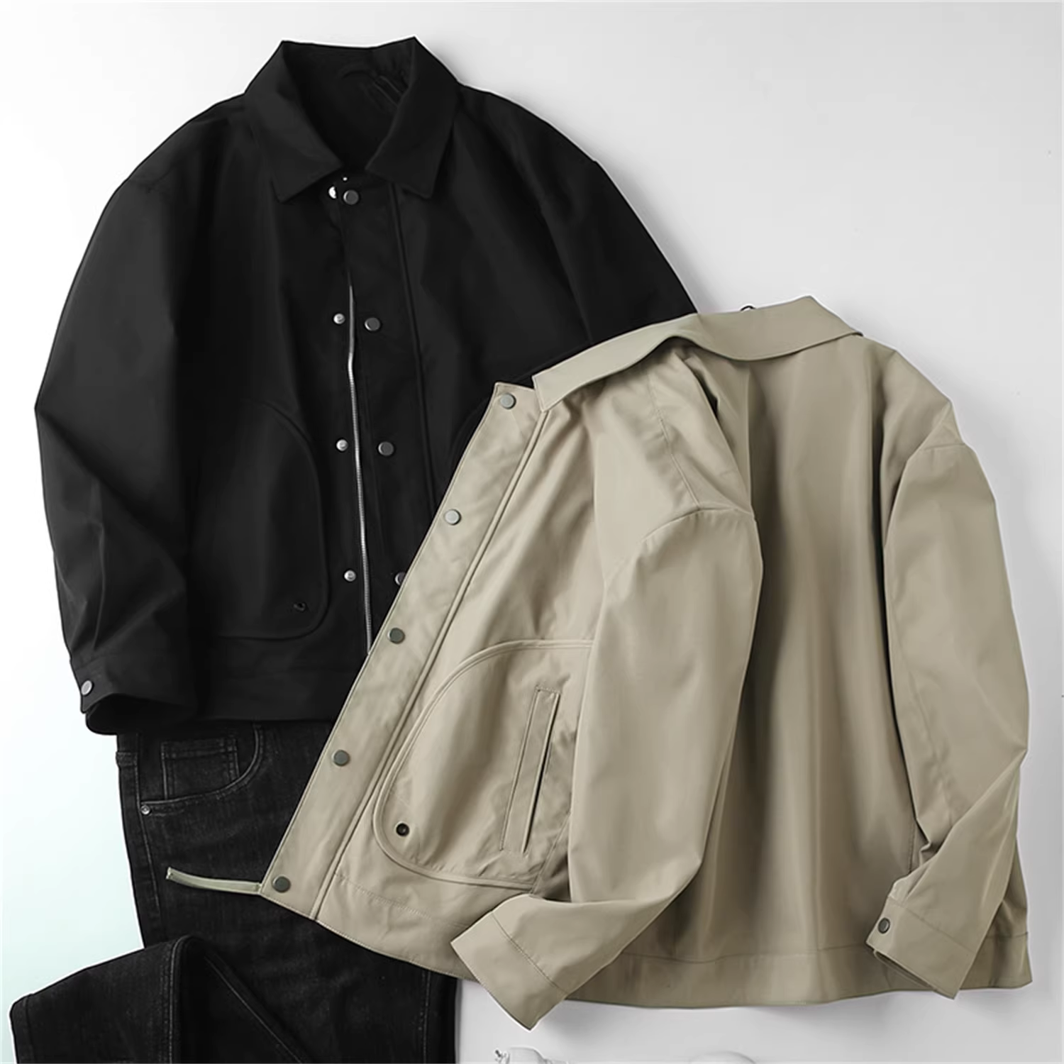 Phong cách trang phục công sở Don Quixote! Mềm mại và tinh tế! Áo khoác có ve áo, kiểu dáng thoải mái, đa năng, hợp thời trang.