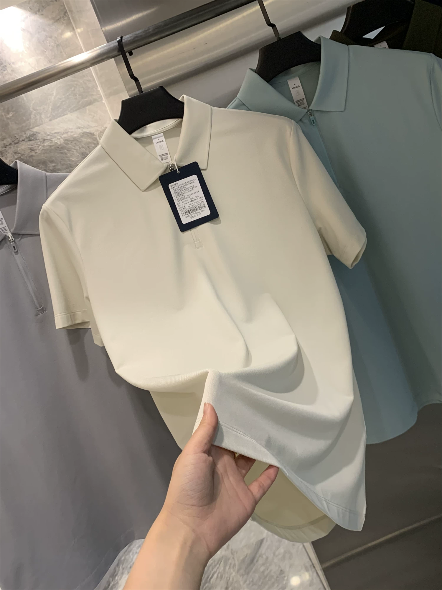 Áo Polo nam tay ngắn, chất liệu thoáng mát, kiểu dáng lịch sự, công nghệ ép nhiệt!