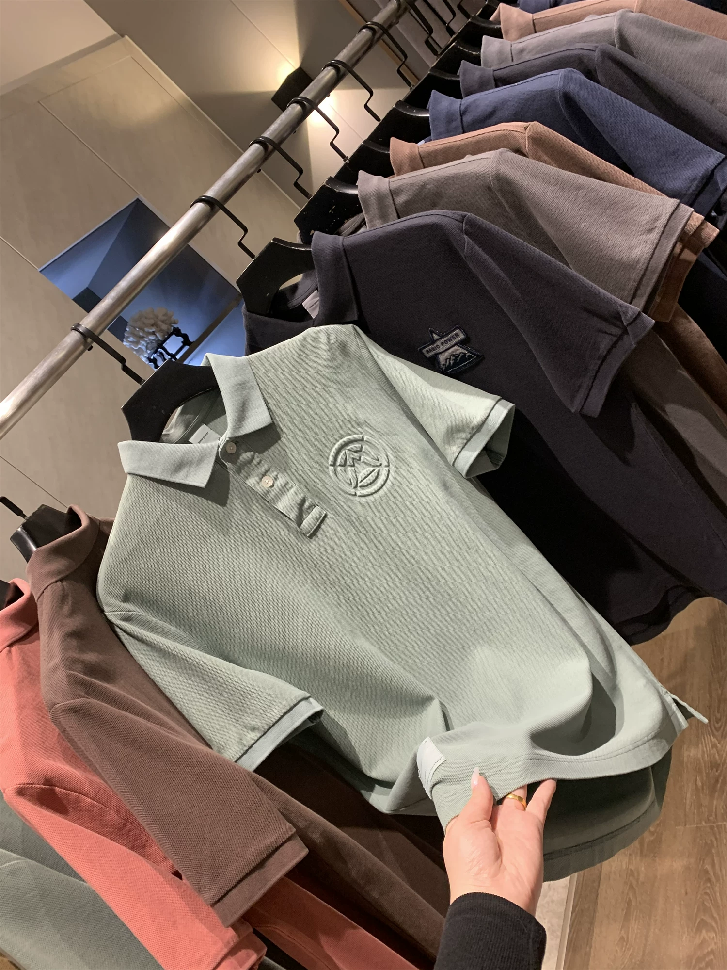 Don Quixote phong cách giản dị kiểu Mỹ! Áo polo nam tay ngắn cổ điển chất liệu cotton nguyên chất, đa năng, thời trang mùa xuân hè