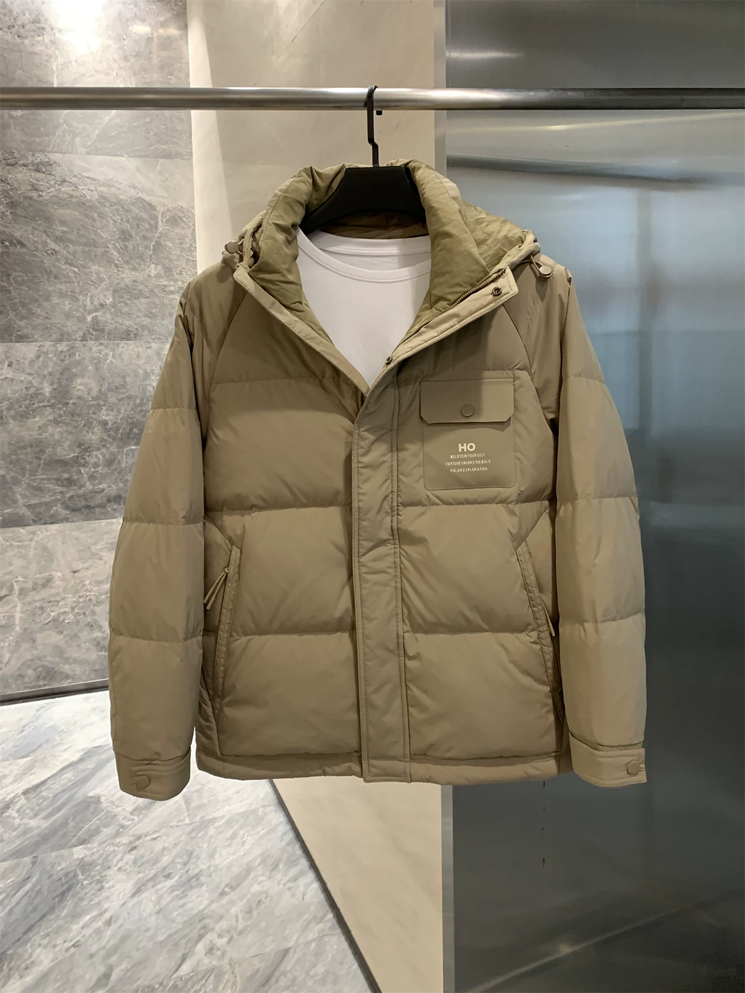 Don Quixote H thương hiệu Gaopeng 90 lông vịt! Áo khoác có mũ trùm đầu thông thường dành cho nam mùa đông ấm áp và chống lạnh hợp thời trang