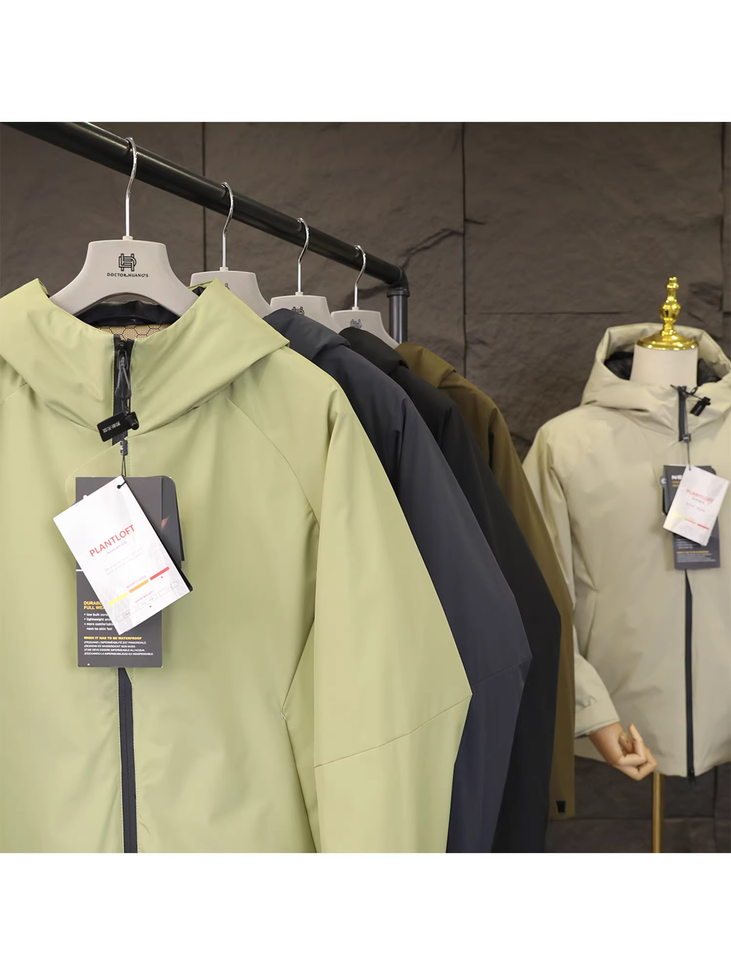 Giảm giá Don Quixote! Áo khoác cotton giữ nhiệt ngoài trời bằng graphene tự sưởi ấm màu đen vàng Áo khoác đôi nhẹ