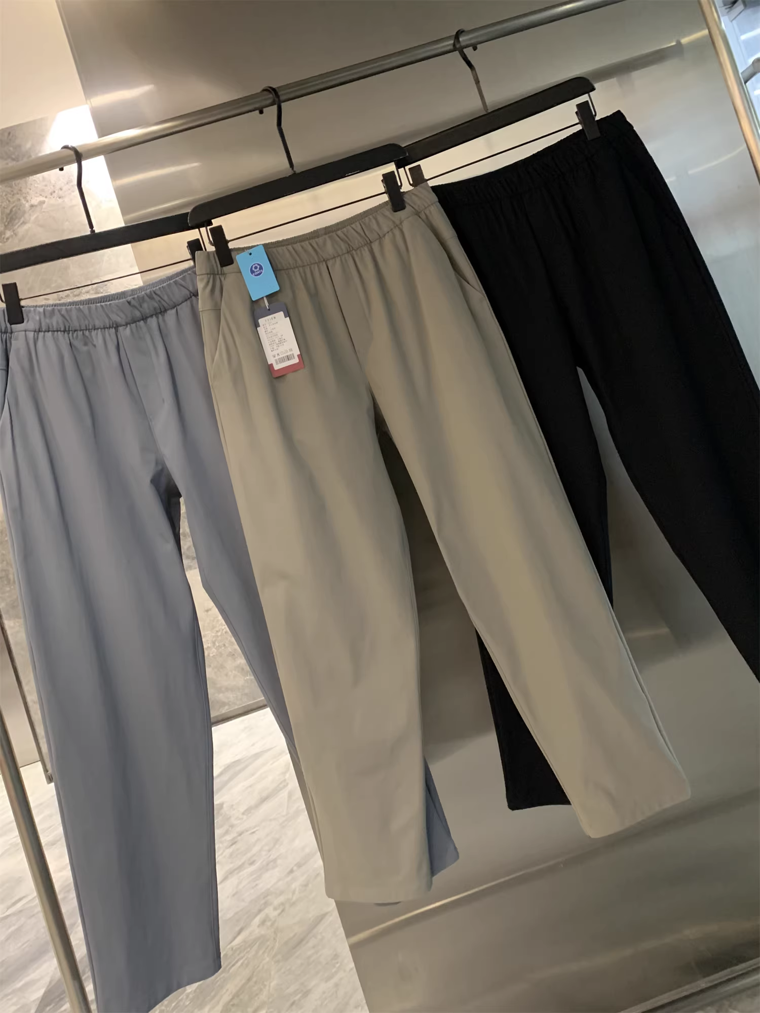 Don Quixote Giải trí ngoài trời! Quần dài nam màu trơn may đo mùa xuân hè có độ đàn hồi cao Quần dài thẳng thông thường