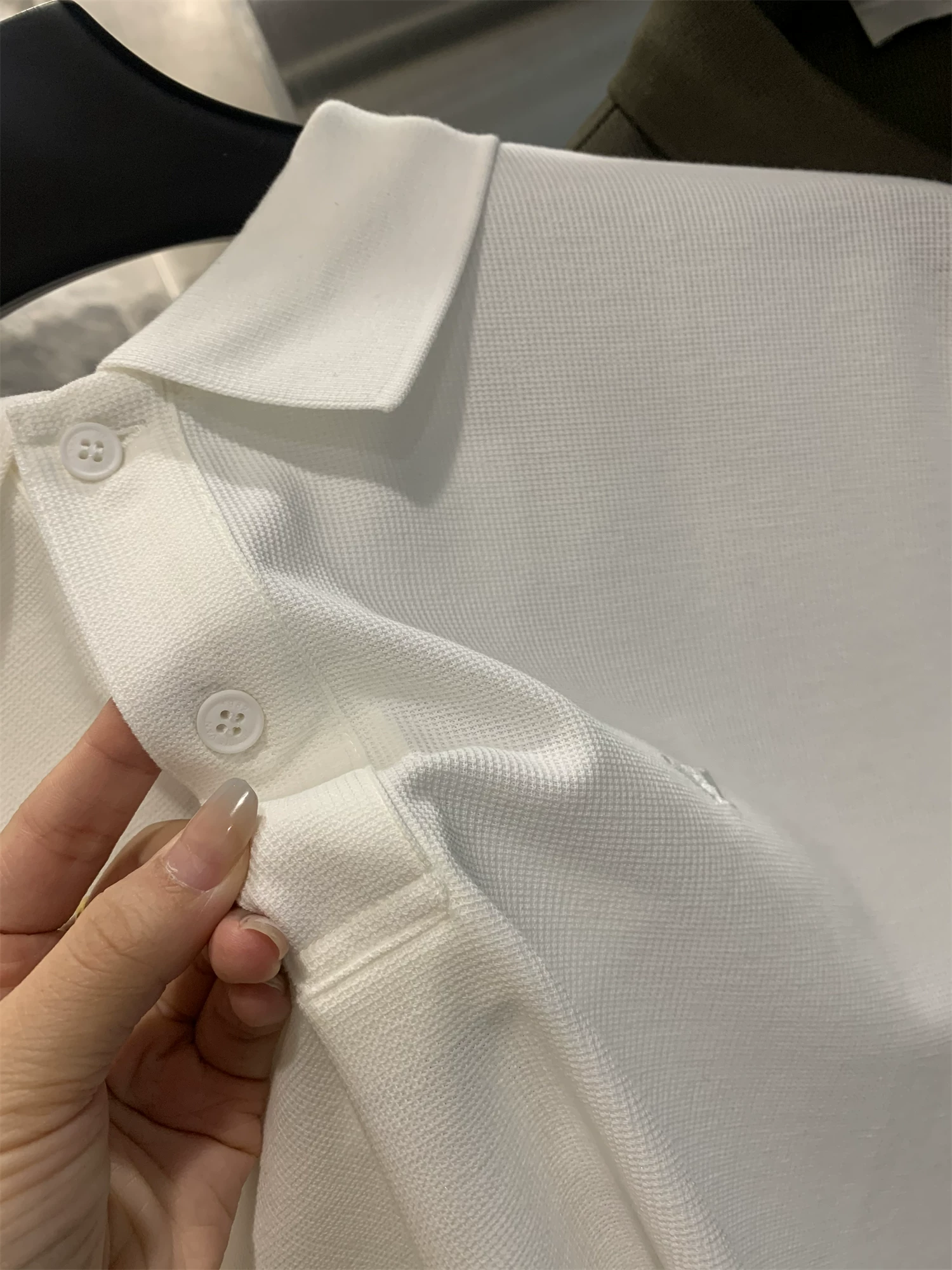 Vải bánh quế dày 240G Don Quixote! Áo thun ngắn tay thoáng khí mát mẻ mùa hè dành cho nam giới Áo sơ mi POLO hợp thời trang