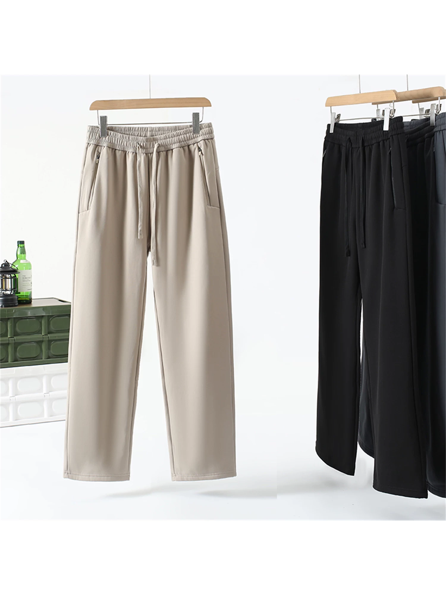 Don Quixote dày dặn và ấm áp! Được thiết kế 3D! Quần thể thao ngoài trời mùa thu đông dành cho nam, chất liệu thun co giãn, kiểu dáng thoải mái