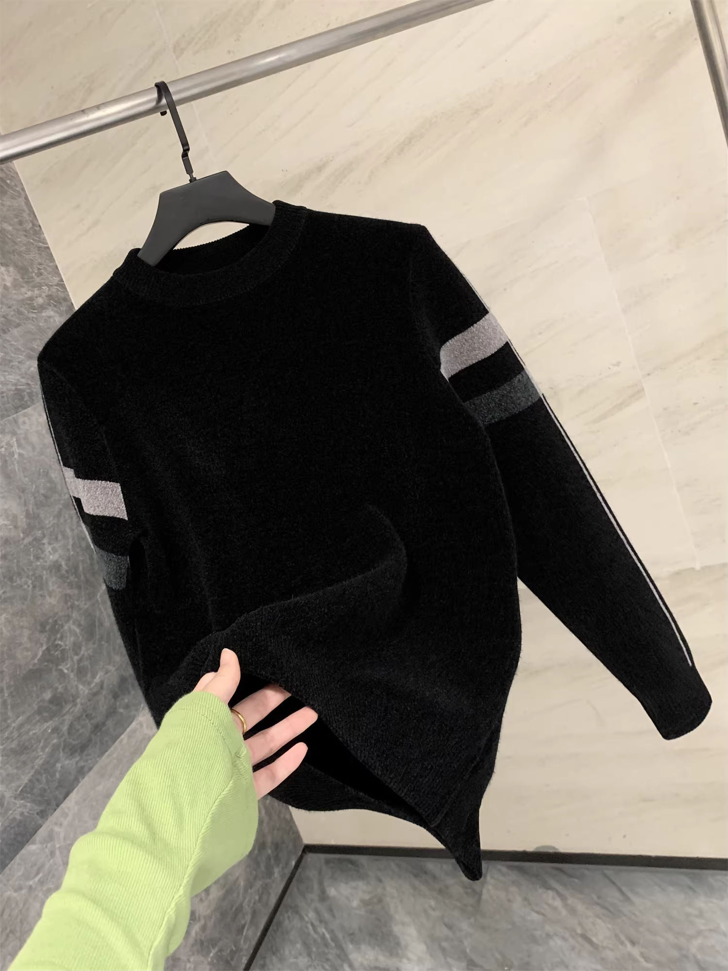 Giảm giá Don Quixote! Áo len dệt kim dày dặn ấm áp mùa thu đông dành cho nam.