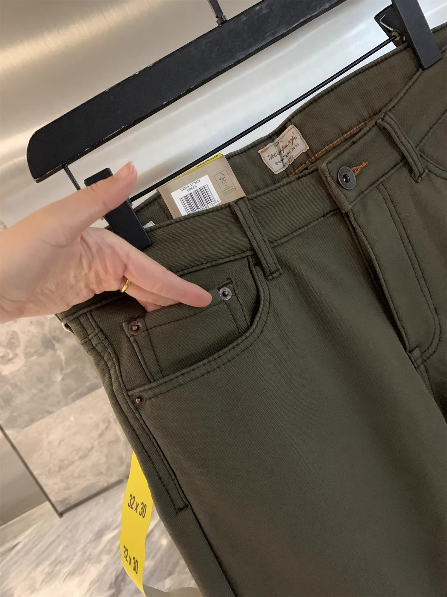 Don Quixote Bắc Mỹ Ngoài trời! Quá trình giặt bền bỉ! Quần dài mùa thu đông lót lông cừu dày dặn ấm áp, kiểu dáng thường ngày