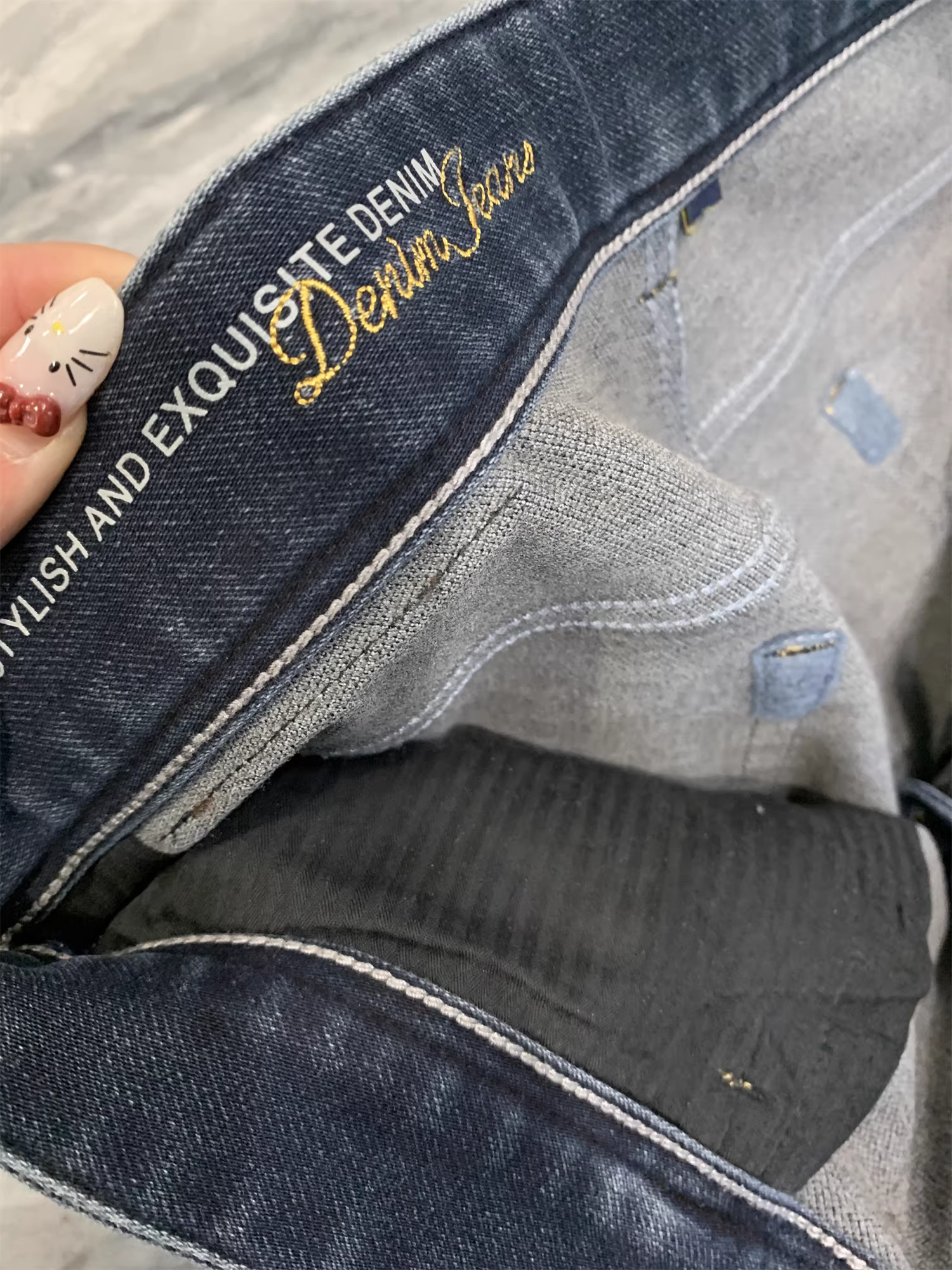 Don Quixote H series có công nghệ tạo nhiệt công nghệ cao! Quần denim ống thẳng co giãn dày dặn ấm áp mùa thu đông dành cho nam