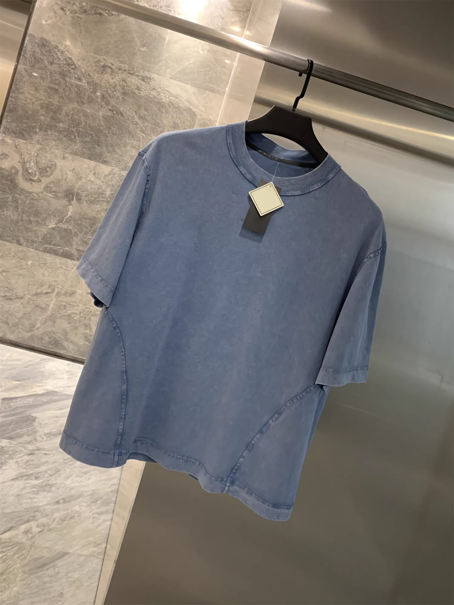 Don Quixote 100% cotton + giặt bền bỉ! Thấm hút mồ hôi và thoáng khí! Áo thun nam tay ngắn cổ tròn co giãn cao mùa hè hợp thời trang