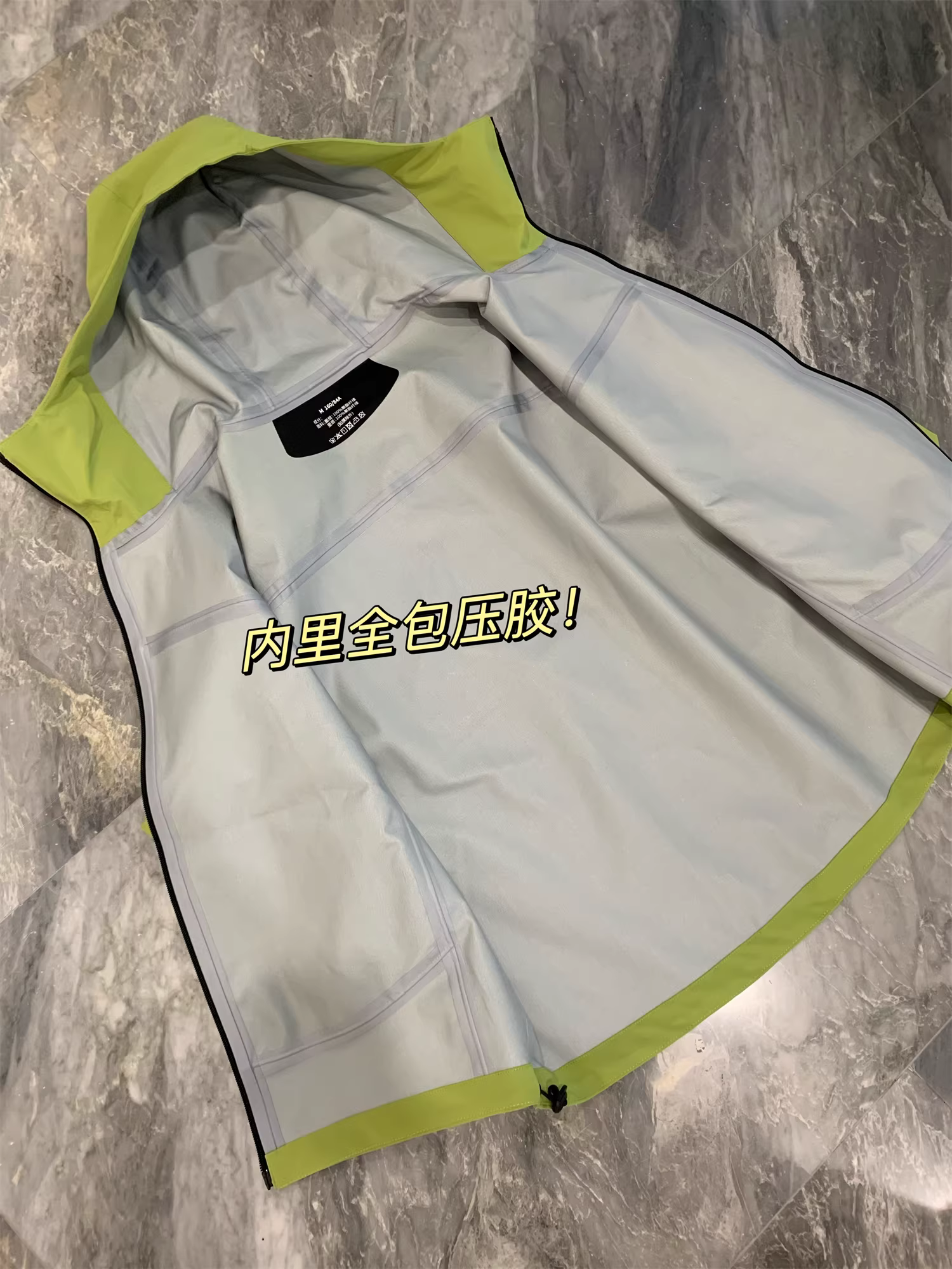 Quy trình cán màng Don Quixote! Chống gió và chống thấm nước! Áo khoác có mũ trùm đầu liền mạch kiểu đôi dành cho ngoài trời.