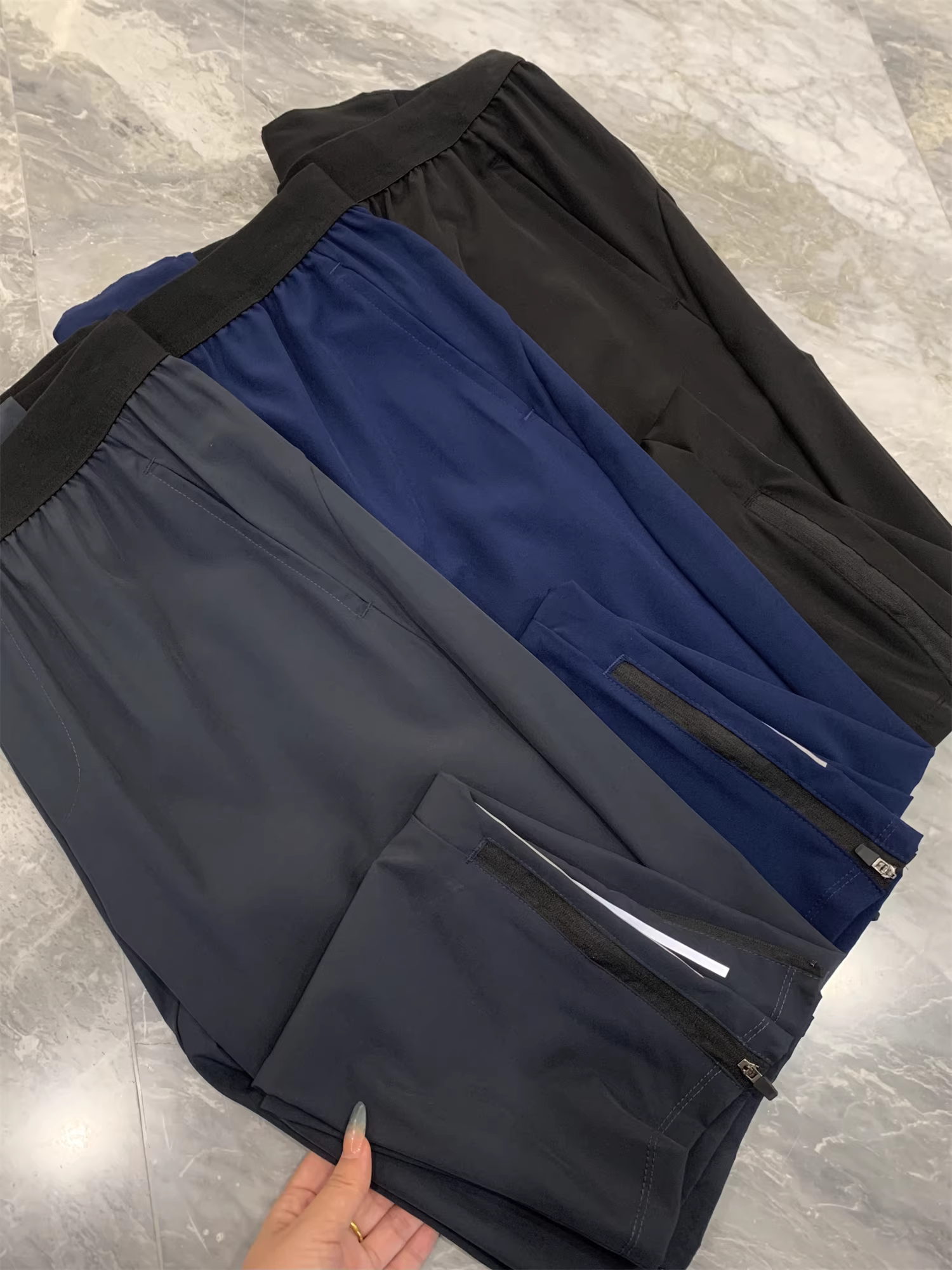 Chuỗi bài tập chạy bộ Don Quixote! Huấn luyện toàn diện chuyên nghiệp ngoài trời! Quần thể thao eo co giãn thoáng khí, chất liệu thun co giãn