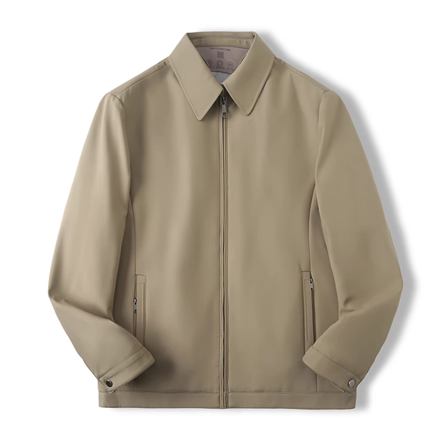 Dòng sản phẩm Don Quixote Light Business! Áo khoác cotton có cổ màu trơn nhẹ, chống gió và ấm áp mùa thu đông dành cho nam.