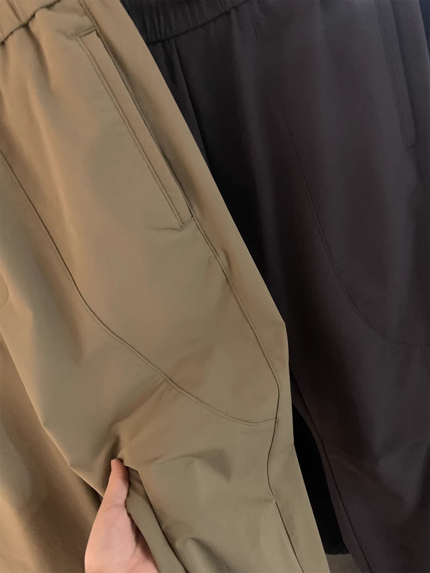 Don Quixote cá nhân khuyên dùng! May đo 3D chống nhăn! Quần âu nam mùa thu cạp chun bo gấu.