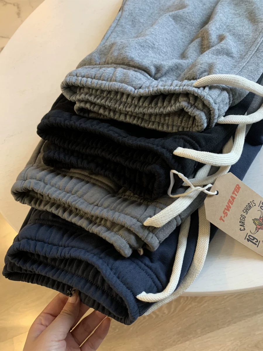 Don Quixote, nặng quá! Quần short thể thao nam mùa hè chất liệu vải thun gân, màu trơn, kiểu dáng năng động.